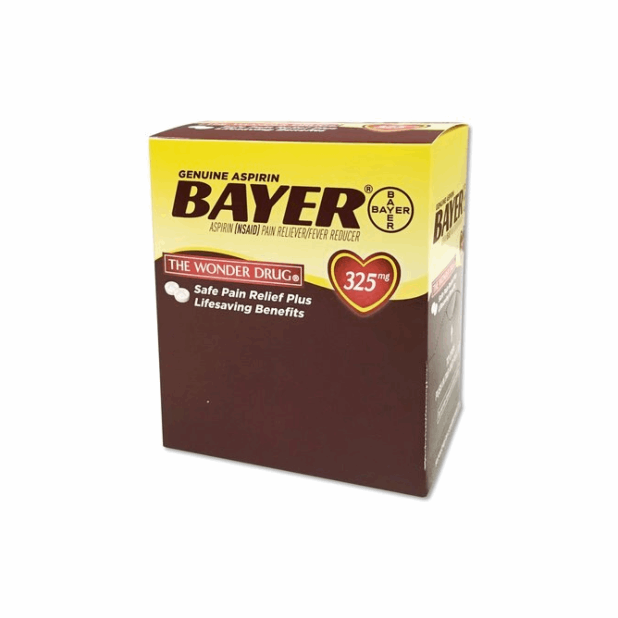 Bayer Aspirin 325mg 25 Pouches of 2 Caplets