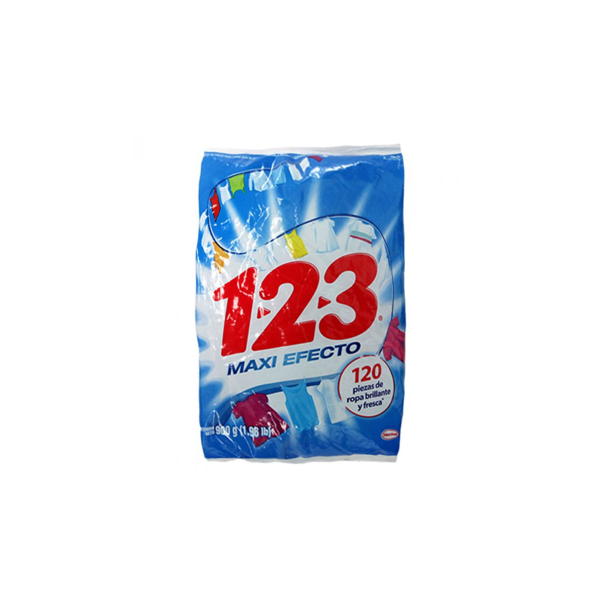 1-2-3 Maxi Poder Powder Laundry Detergent 900g