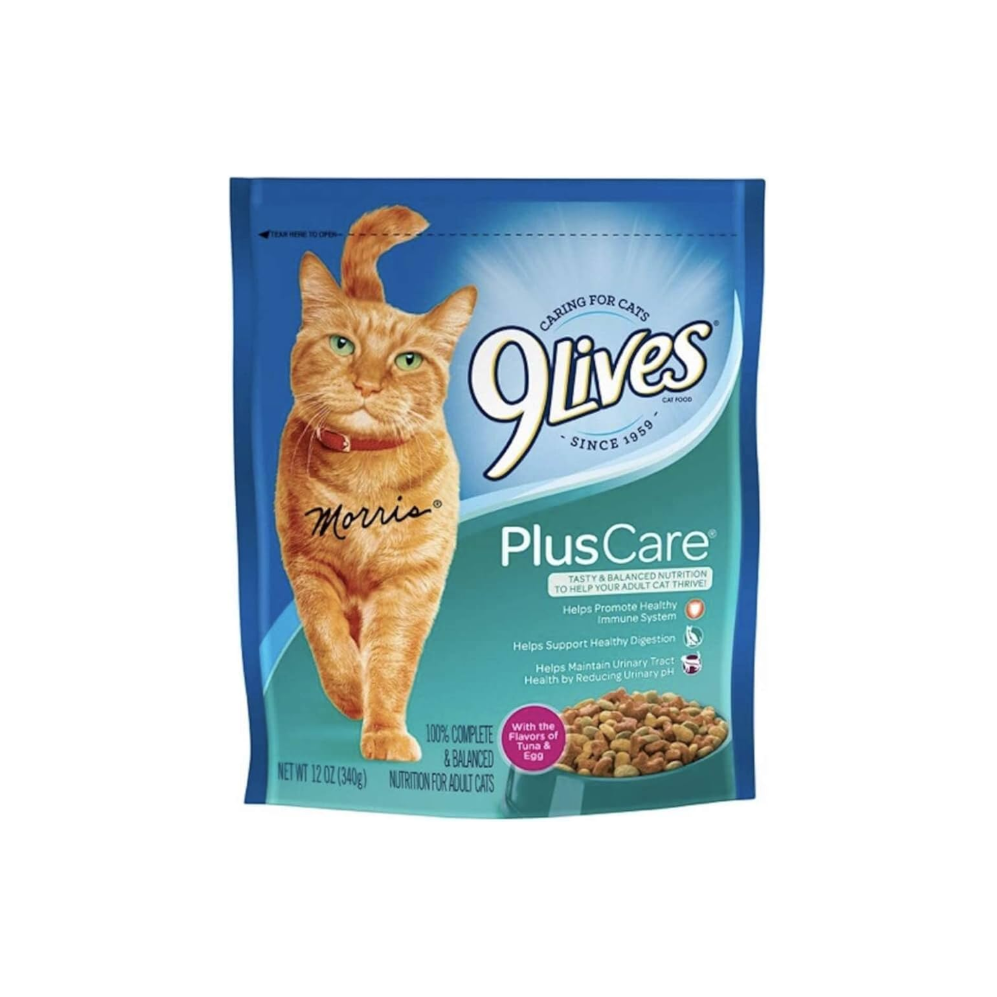 9 Lives Plus Care Cat Food 12oz