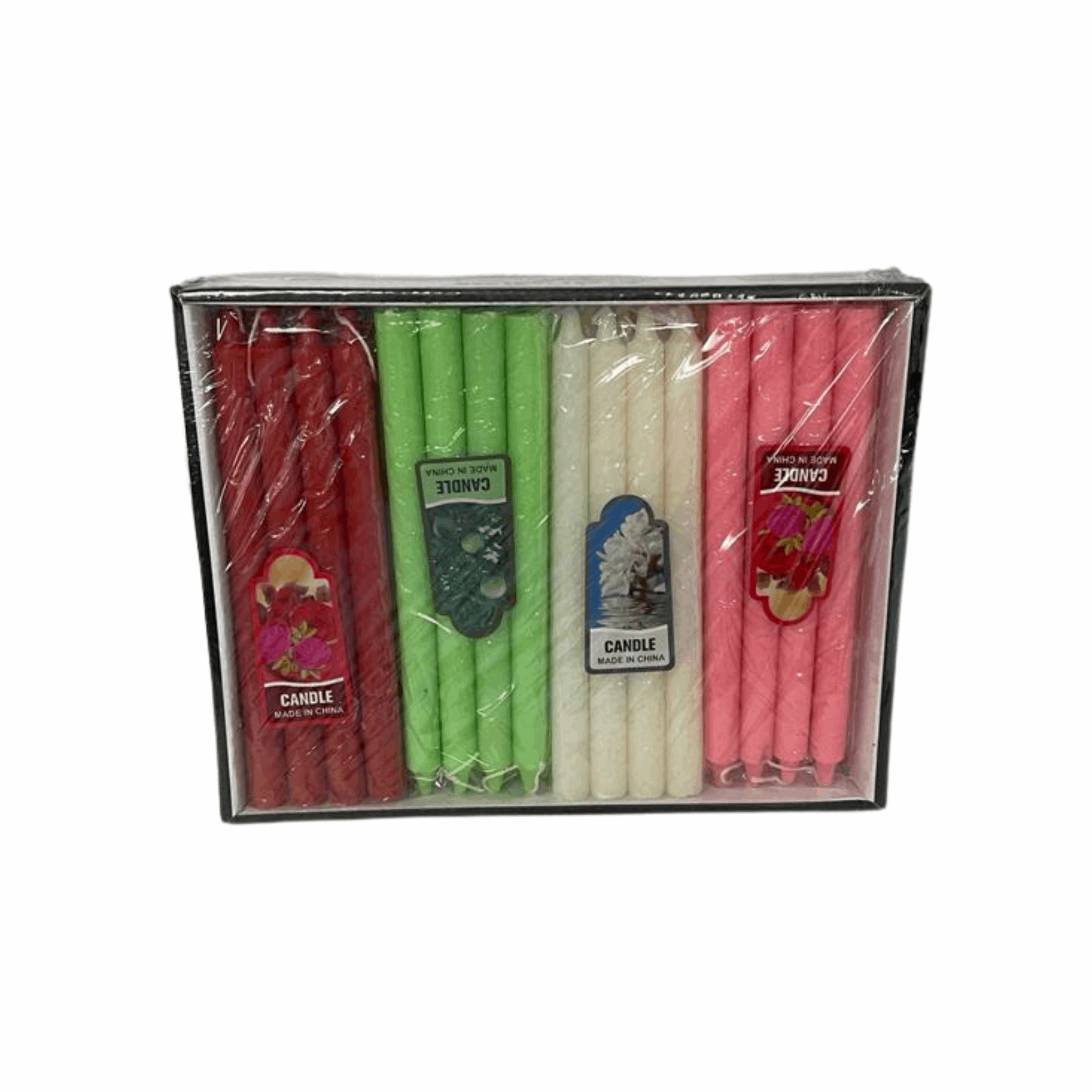 Bayram Candles Mixed Colors 48ct (Case of 12)