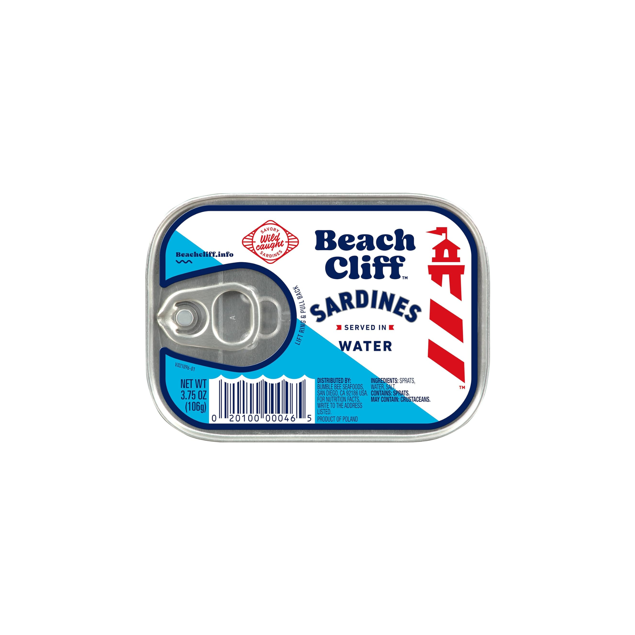 Beach Cliff Sardines in Water 3.75oz