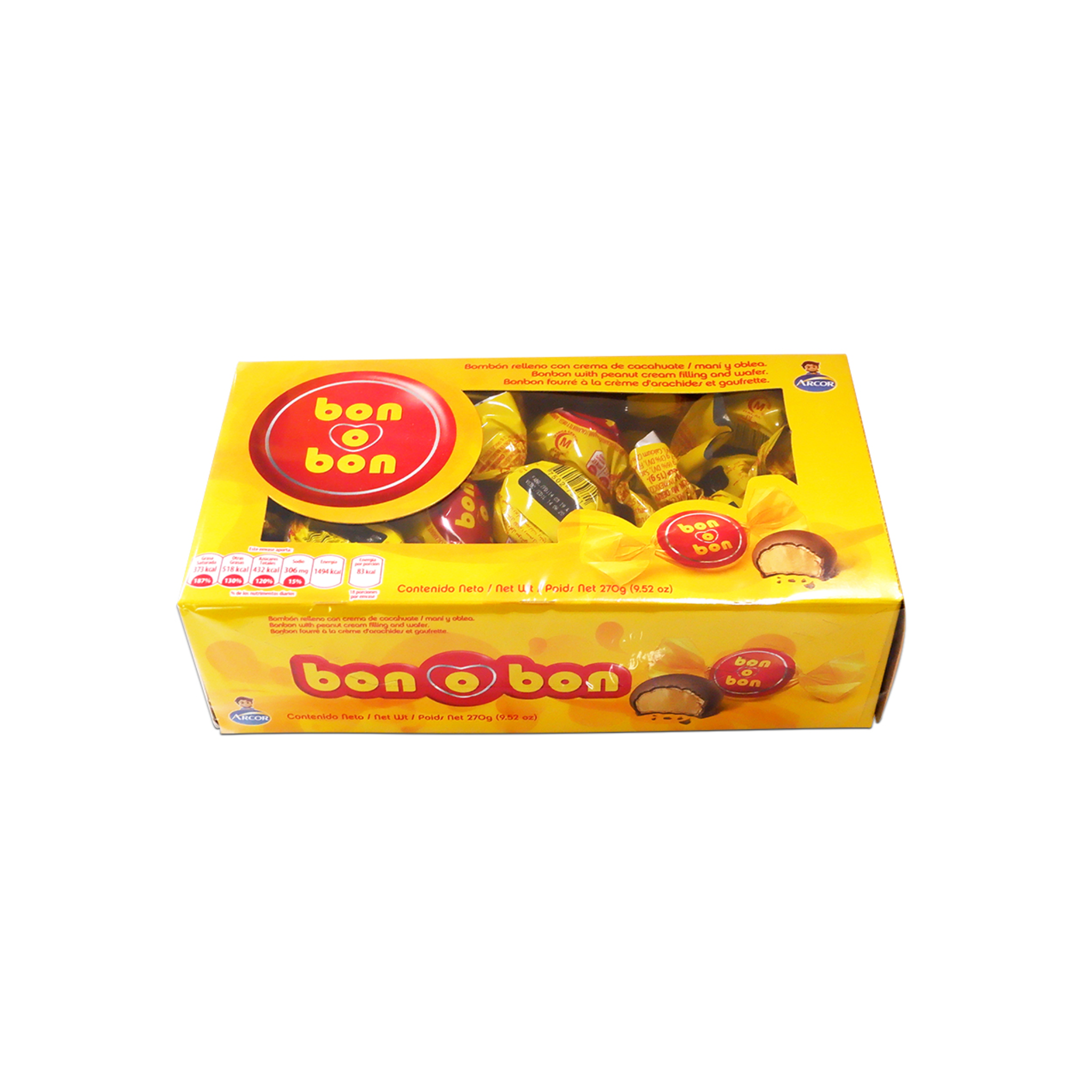 Bon o Bon Chocolate w/ PB Filling Box 18ct