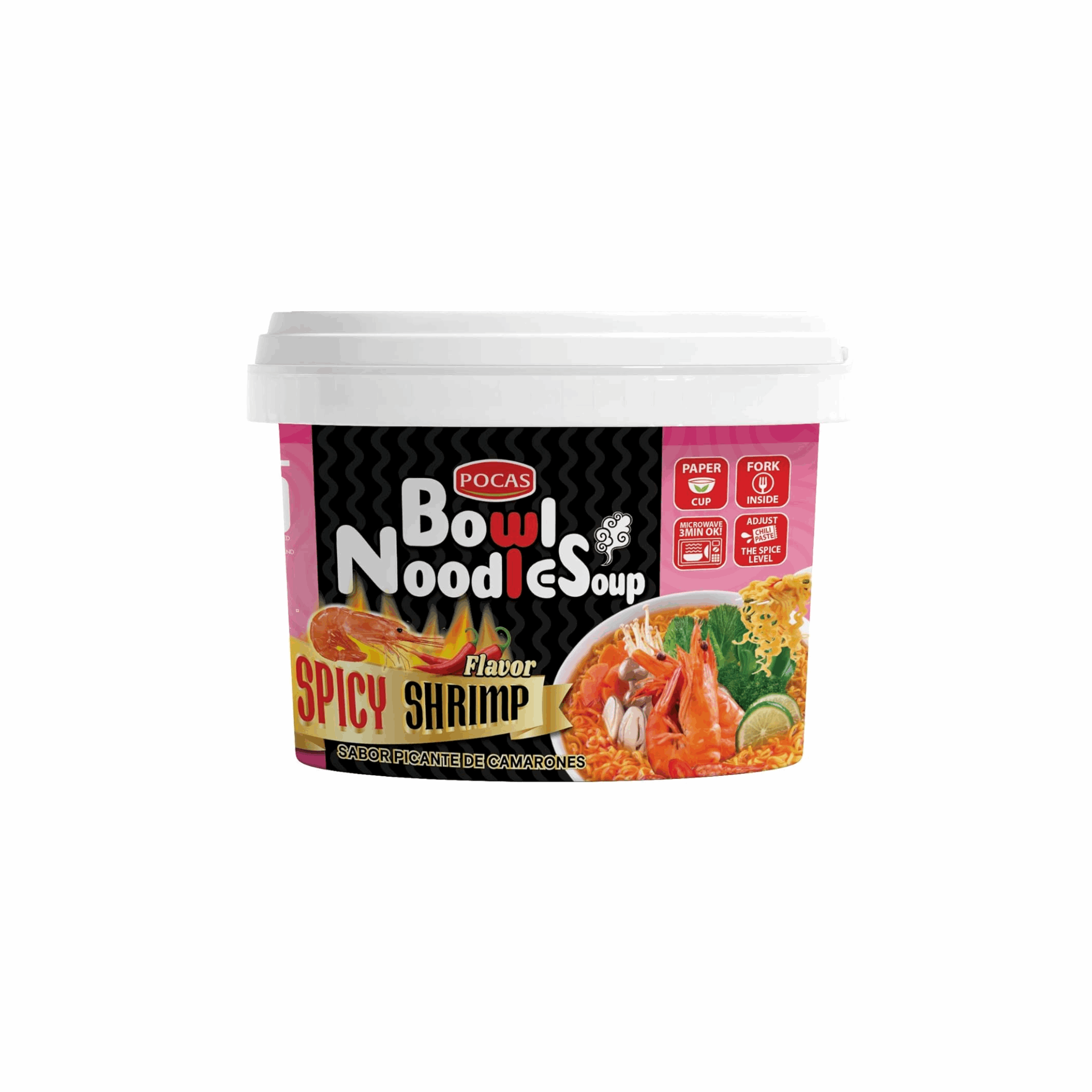 Bowl Noodle Soup Spicy Shrimp (Case of 12)