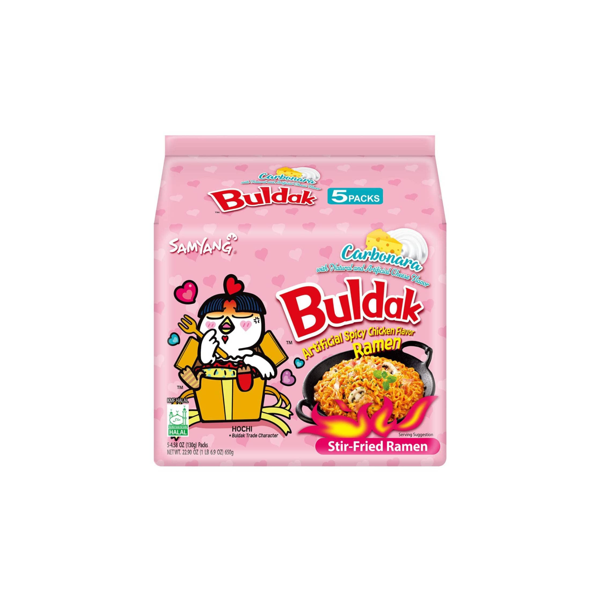 Buldak Stir-Fried Carbonara Spicy Chicken Ramen 4.58oz