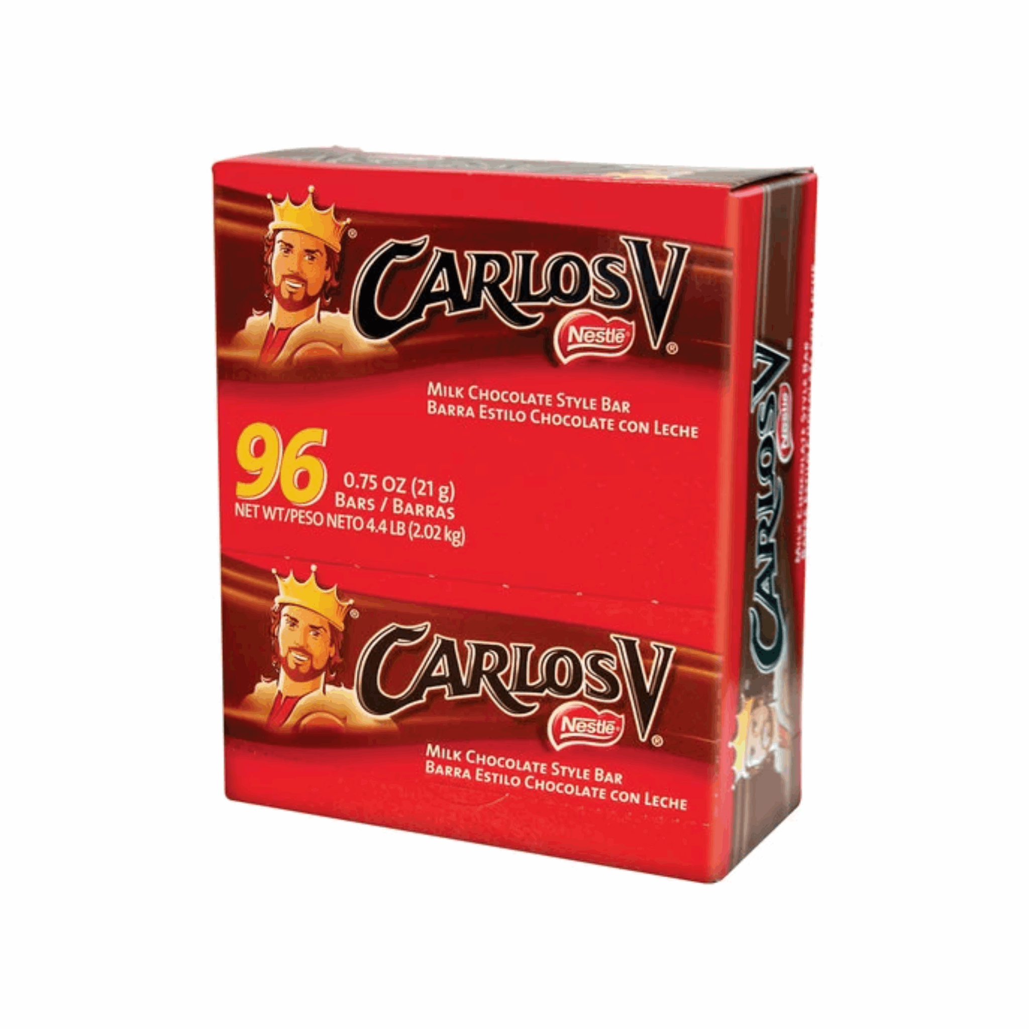 Carlos V Chocolate Bars 96ct