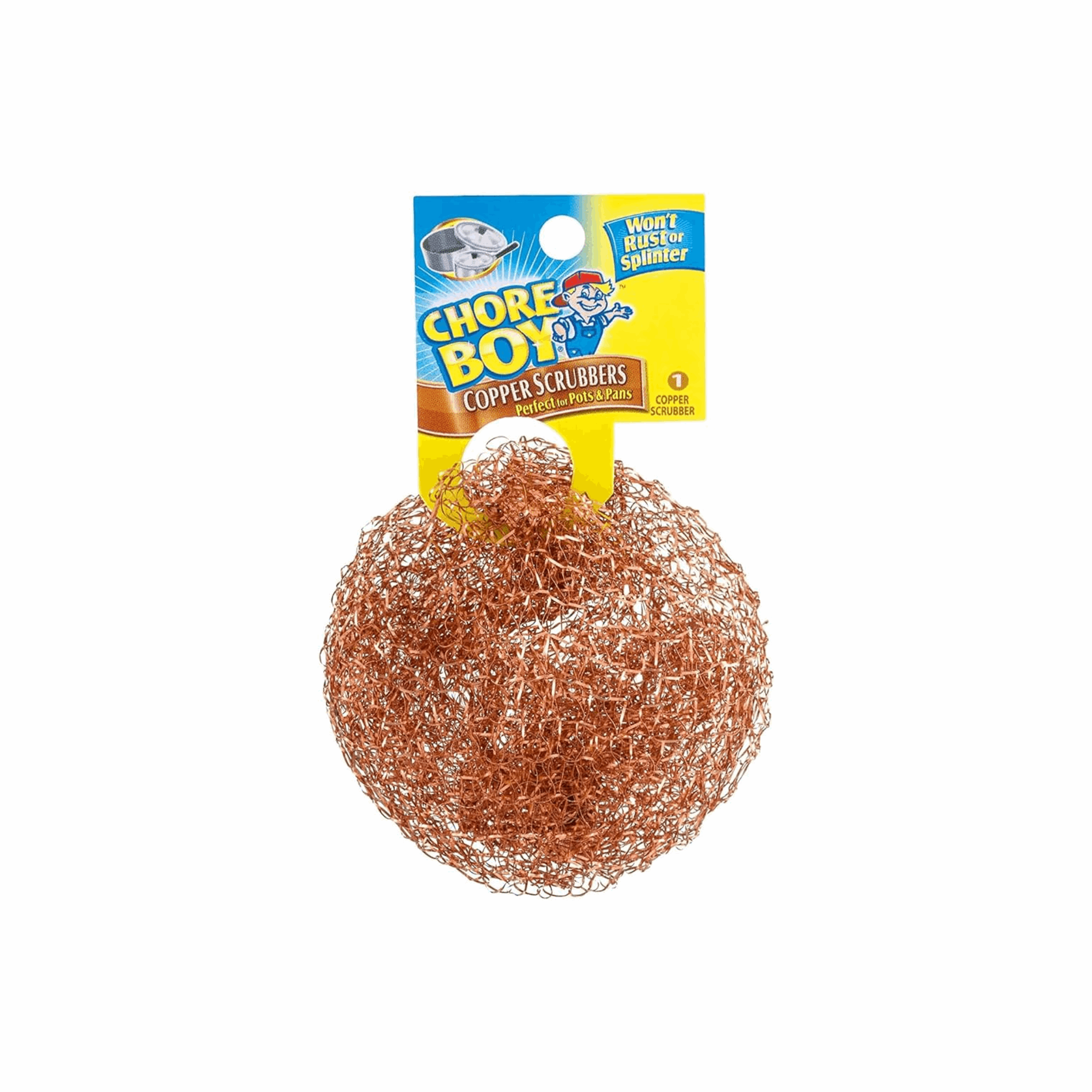 Chore Boy Steel Copper Scrubber 1ct (Case of 36)