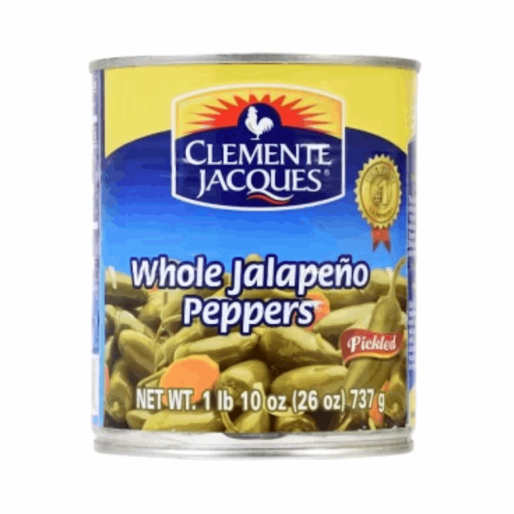 Clemente Whole Jalapeno Peppers 10oz (Case of 12)