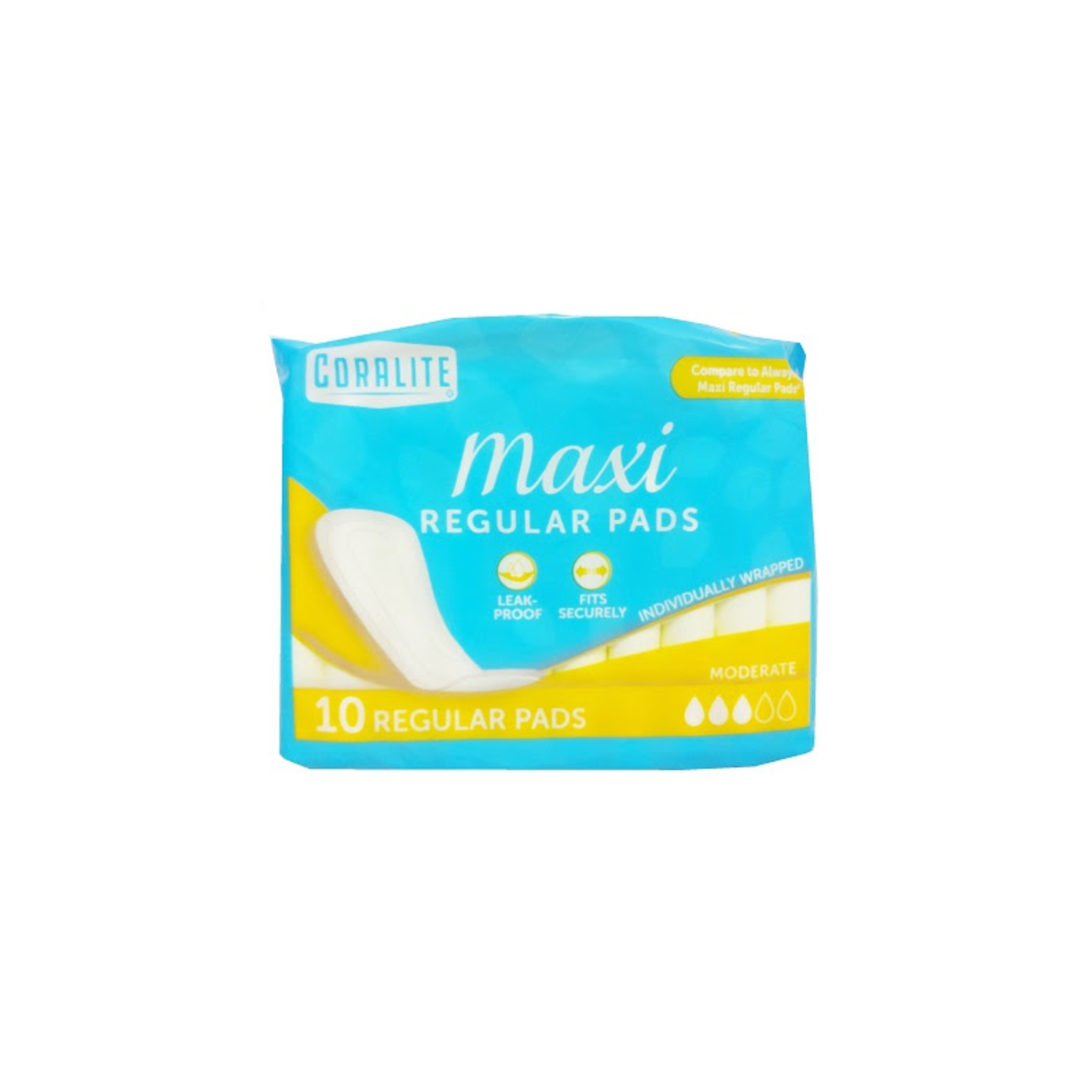 Coralite Regular Maxi Pads 10ct