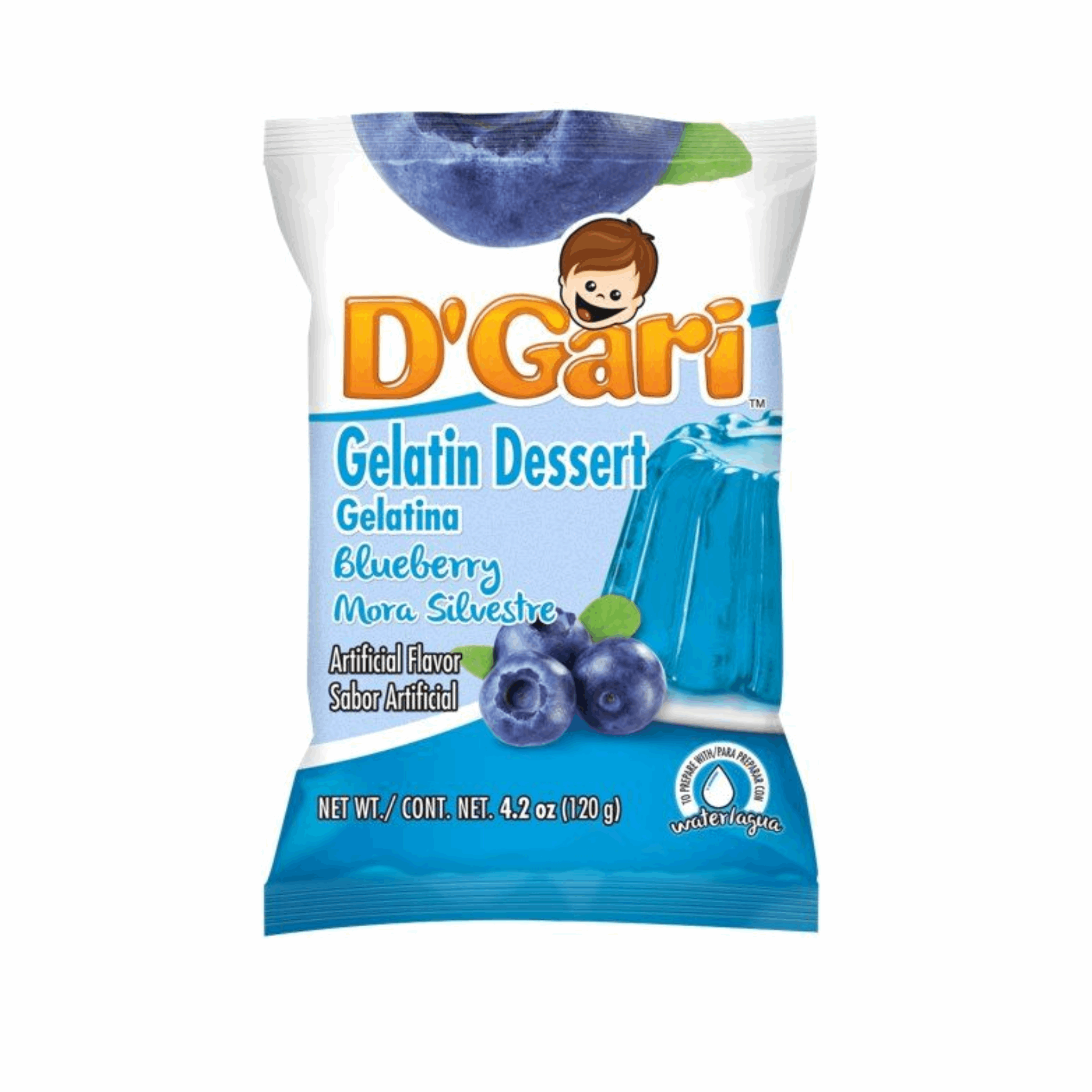 D'Gari Blueberry Gelatin Dessert 4.2oz