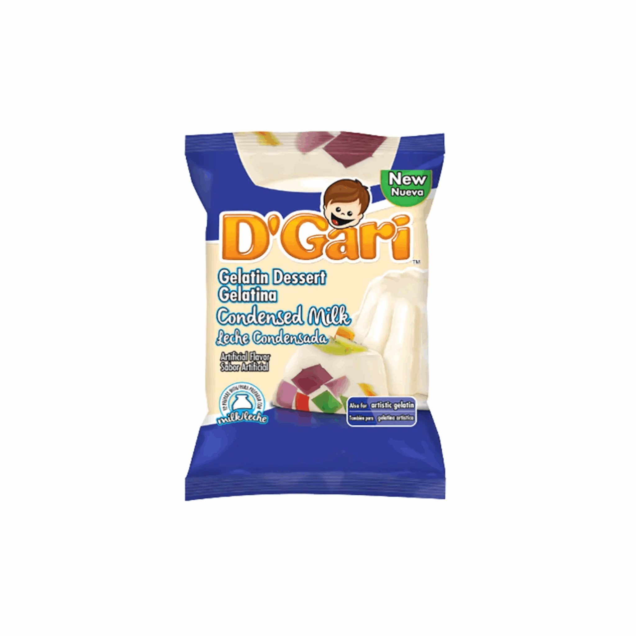 D'Gari Condensed Milk Gelatin Dessert 4.2oz (Case of 24)