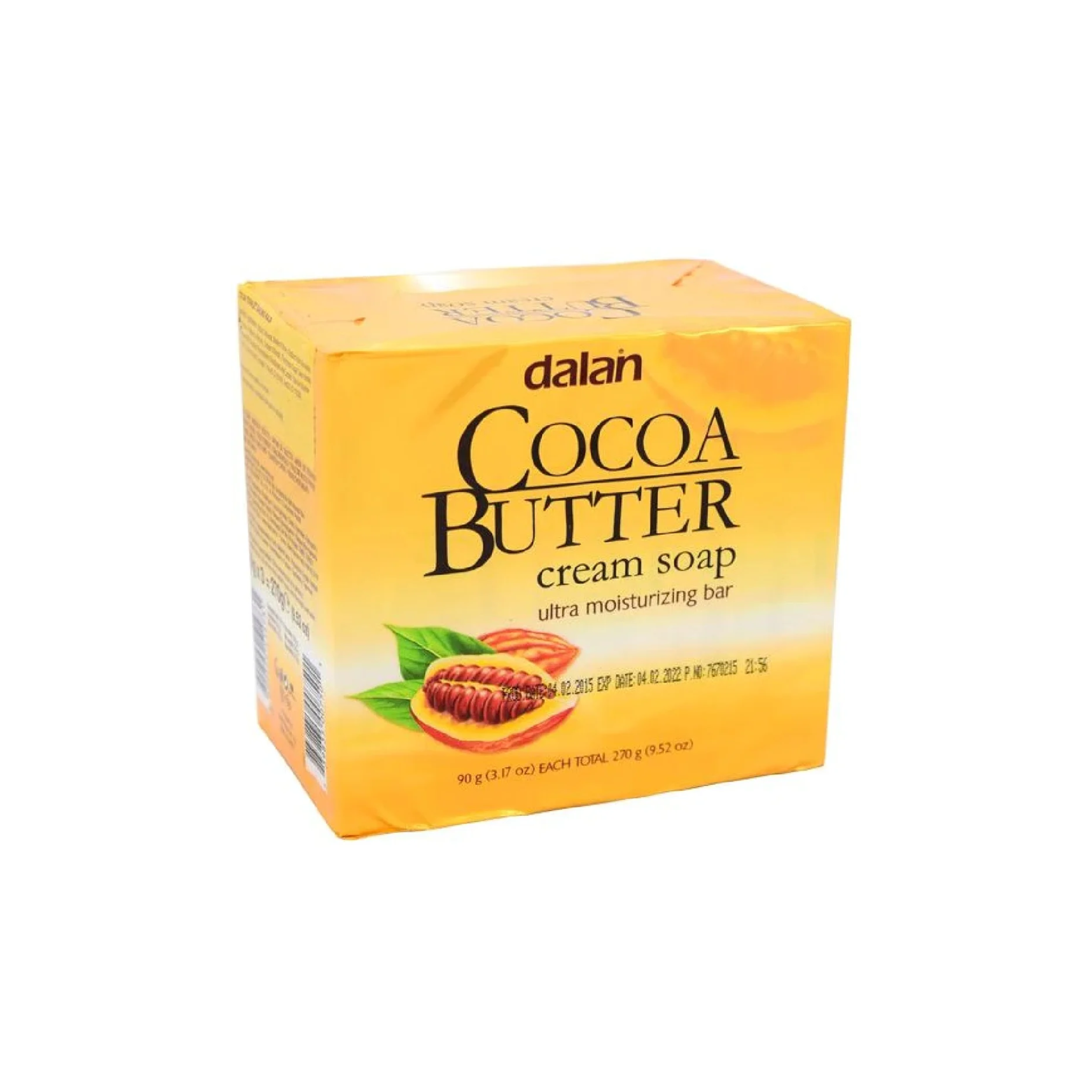 Dalan Cocoa Butter Cream Soap Bar 90g 3ct