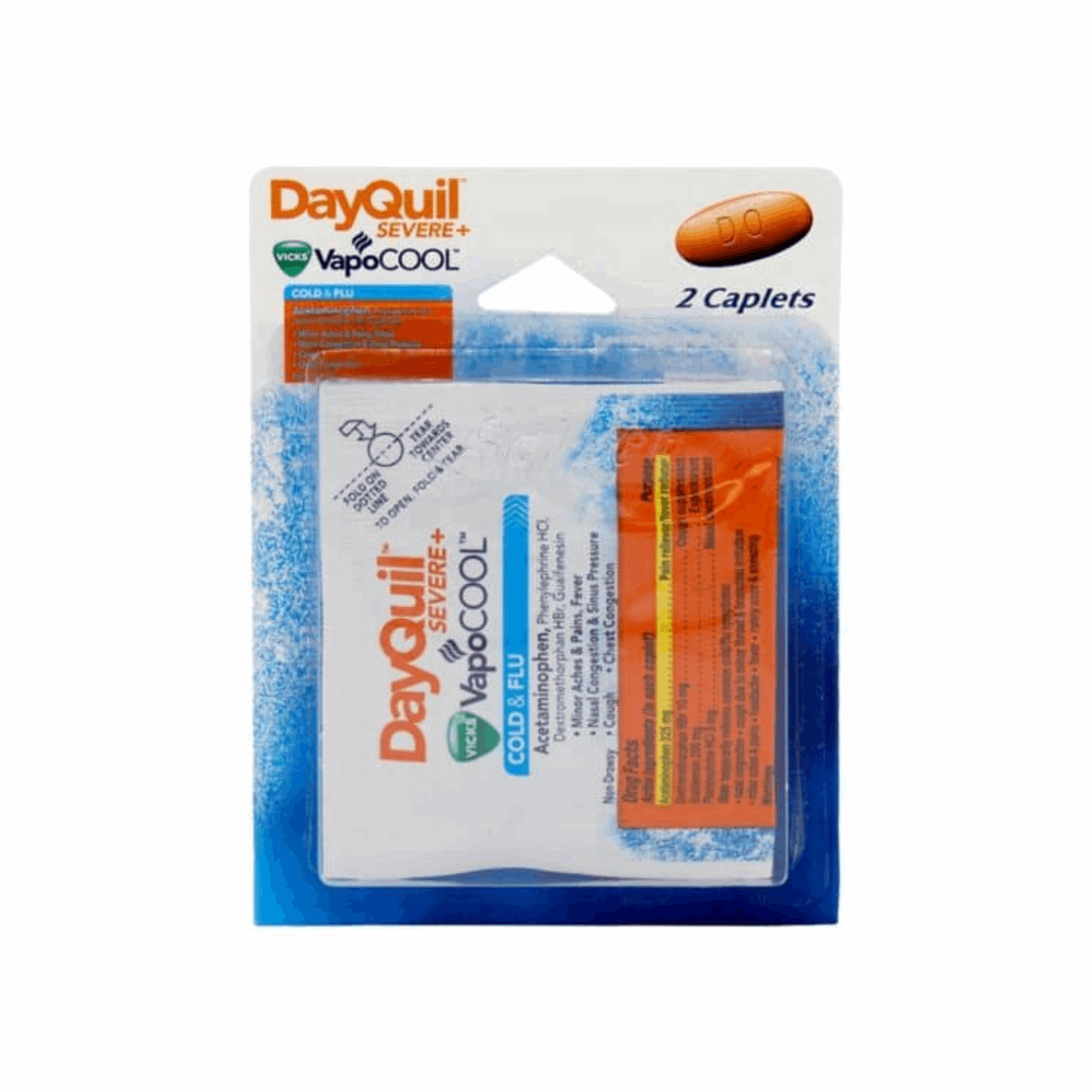 DayQuil Severe+ VapoCOOL 2 Caplets (Case of 12)