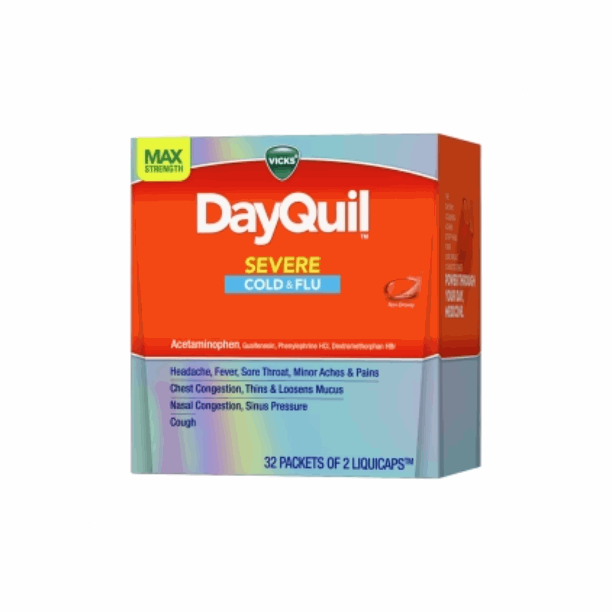 DayQuil Severe Cold & Flu 32 Packets of 2 Caplets