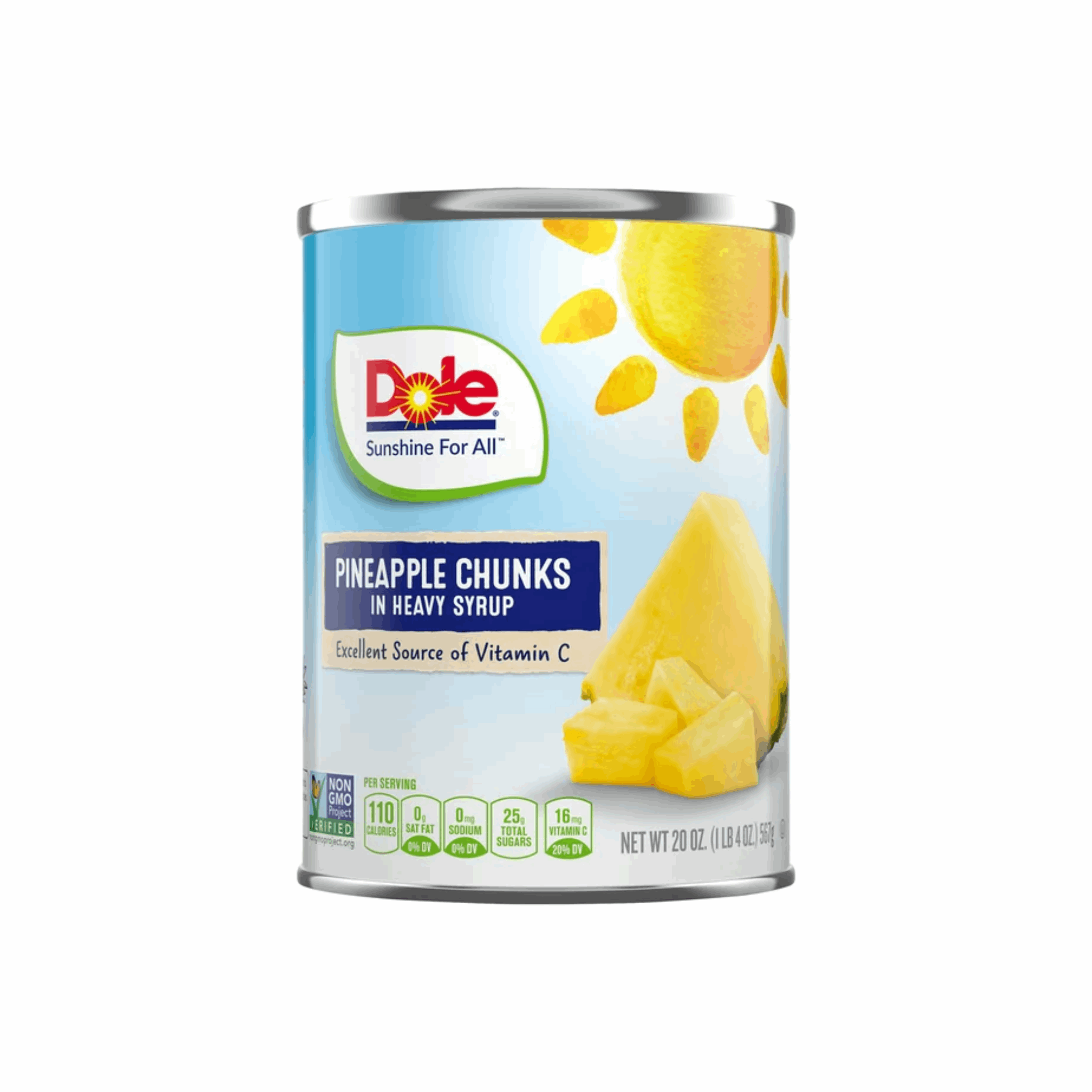 Dole Pineapple Chunks w/ Syrup 20oz