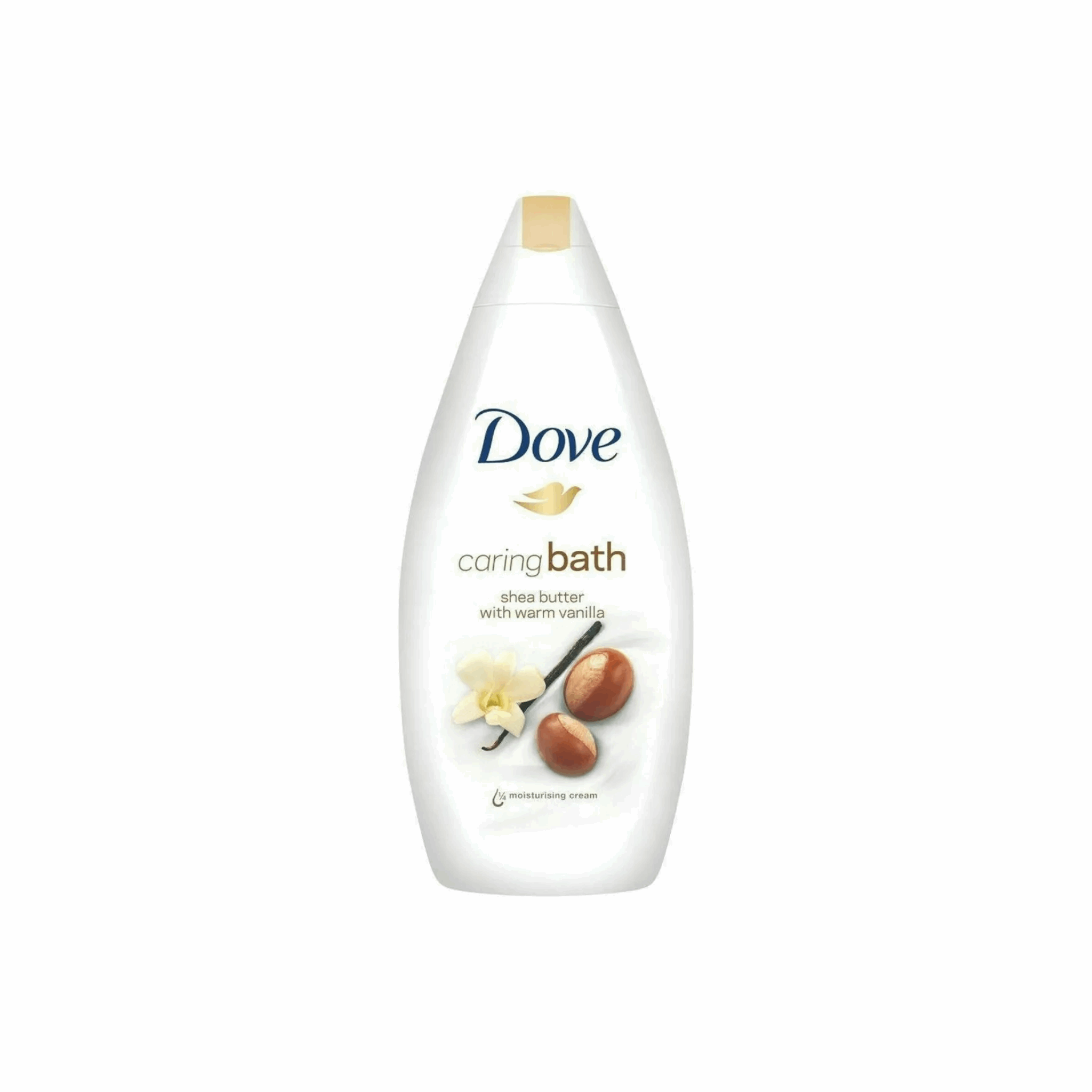 Dove Caring Bath Shea Butter with Warm Vanilla Body Wash 500ml (Case of 6)