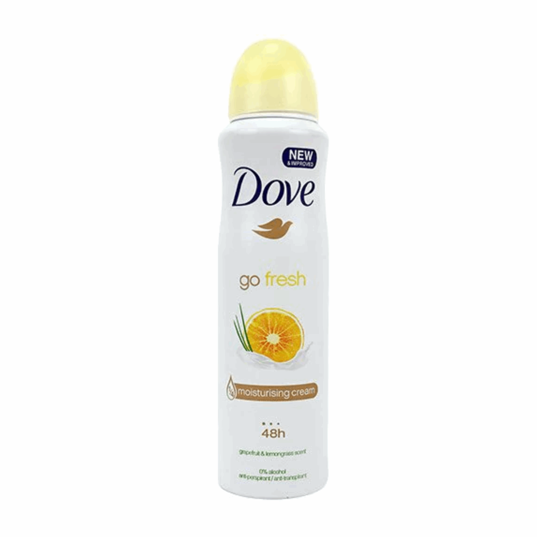 Dove Dry Spray Go Fresh Grapefruit & Lemongrass 48 Hour Antiperspirant Deodorant Protection 150ml