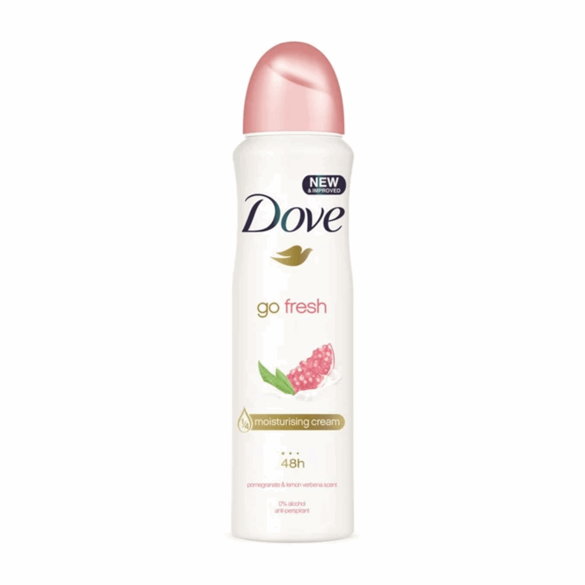 Dove Dry Spray Go Fresh Pomegranate & Lemon Verbena 48 Hour Antiperspirant Deodorant 150ml