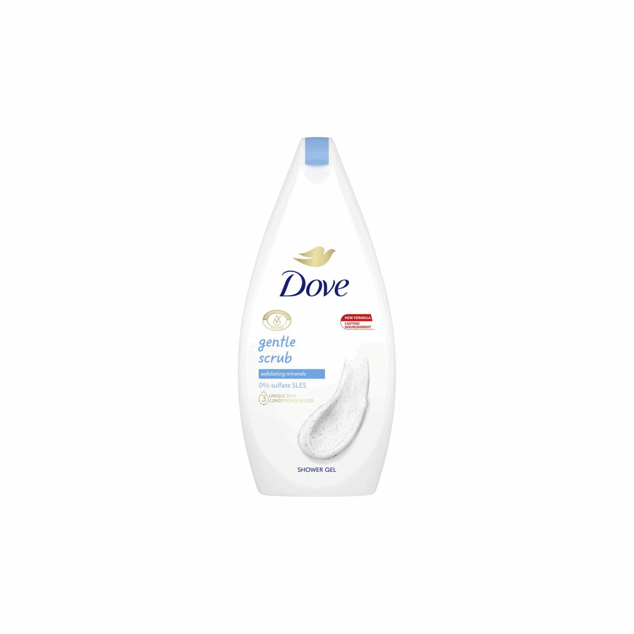 Dove Gentle Scrub Body Wash 500ml (Case of 6)