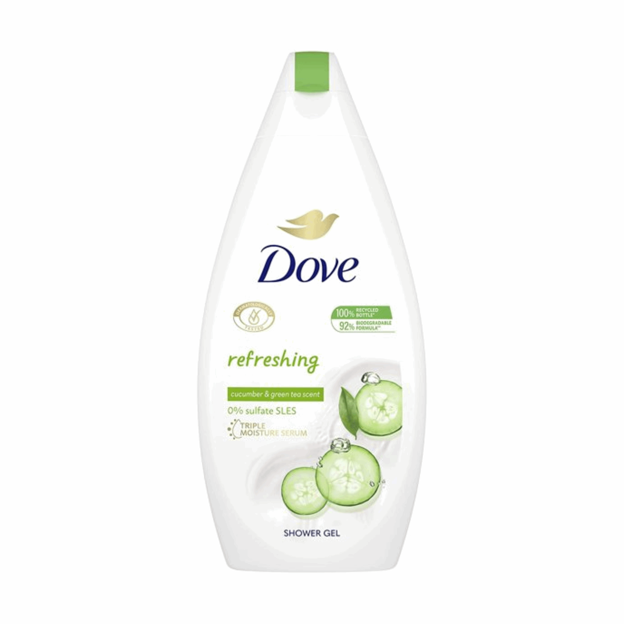 Dove Go Fresh Cool Moisture Fresh Touch Body Wash Cucumber and Green Tea, 16.9 Oz