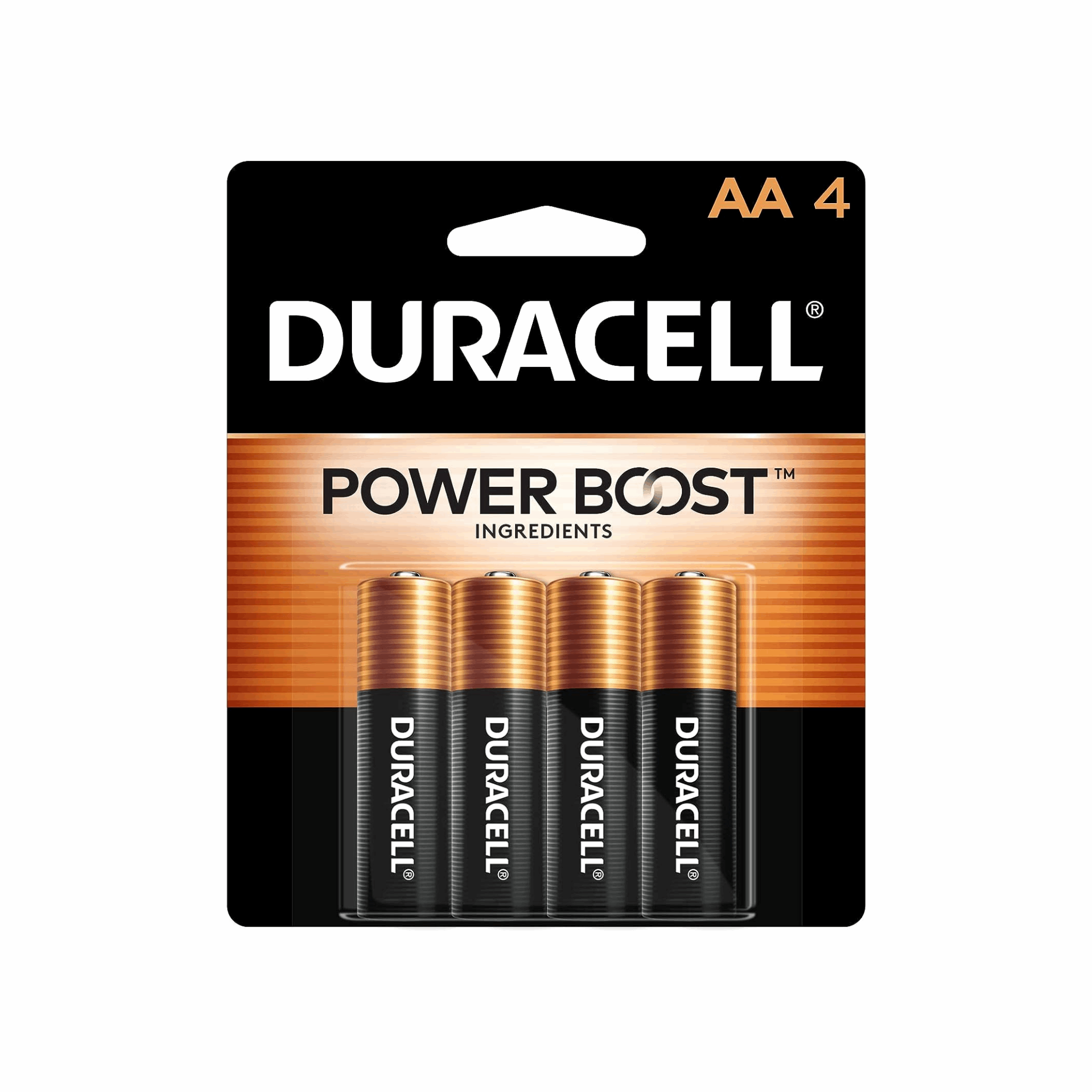 Duracell AA Batteries 4-Pack (Case of 14)