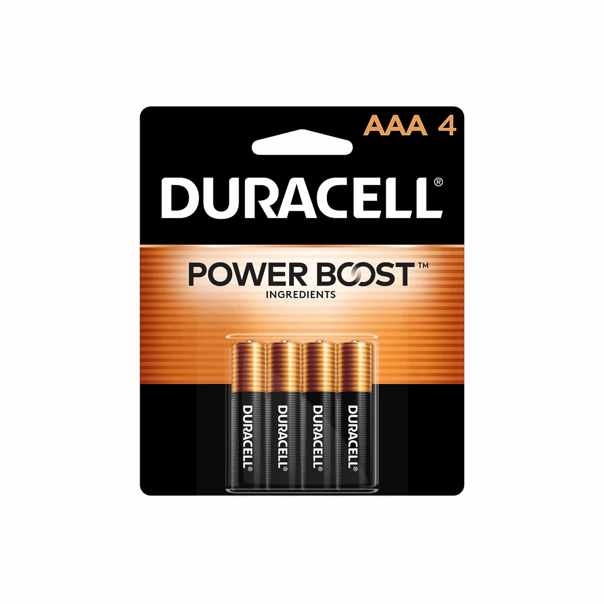 Duracell AAA Batteries 4-Pack (Case of 18)