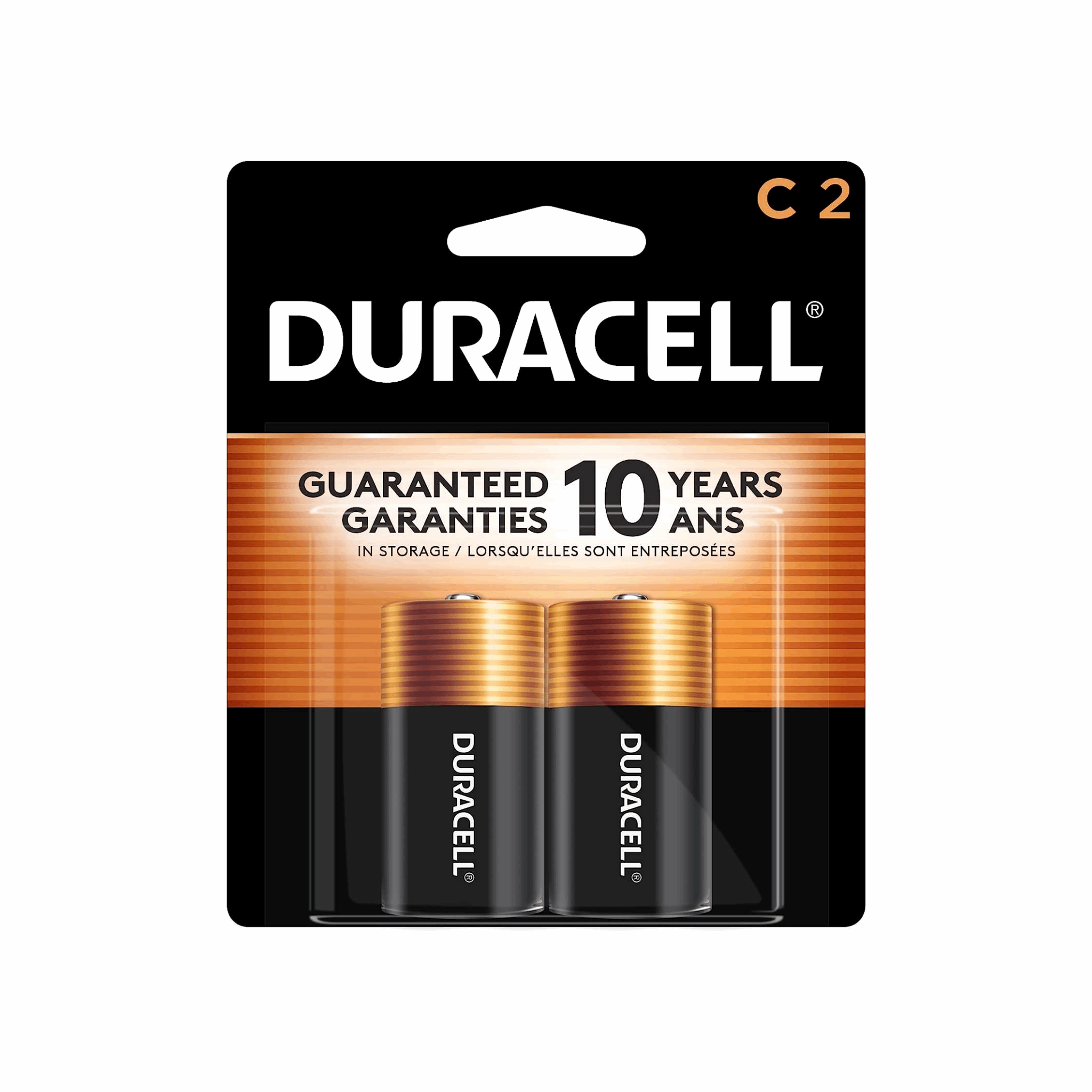 Duracell C Batteries 2-Pack (Case of 8)