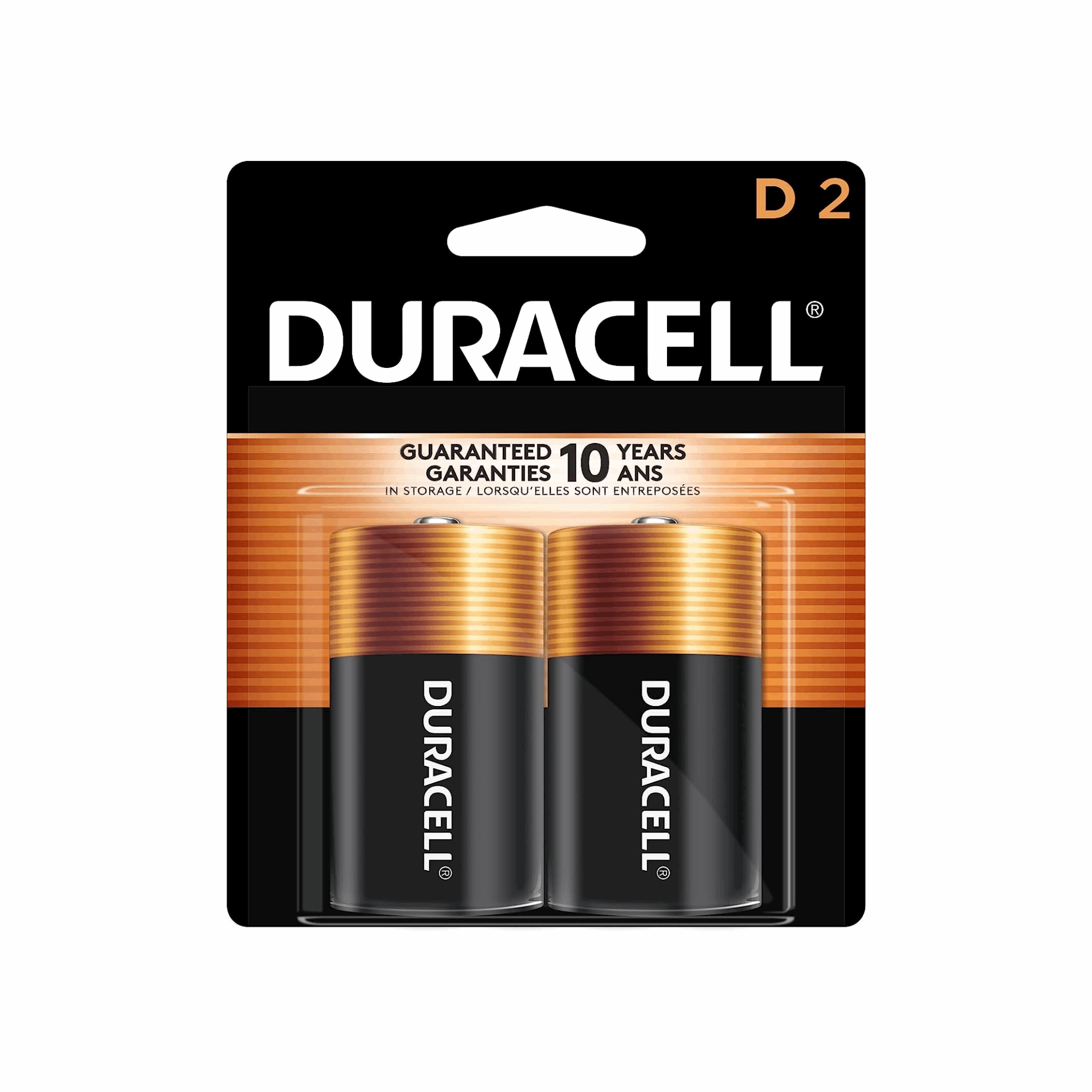 Duracell D Batteries 2-Pack (Case of 6)