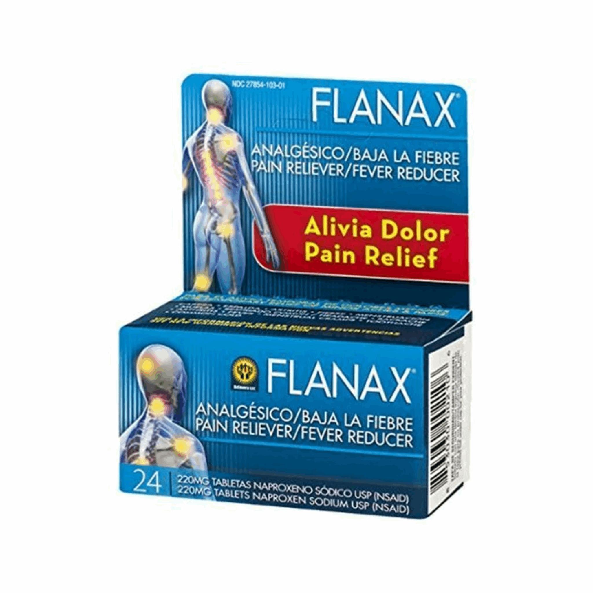 Flanax Pain Reliever Tables 24ct 220mg