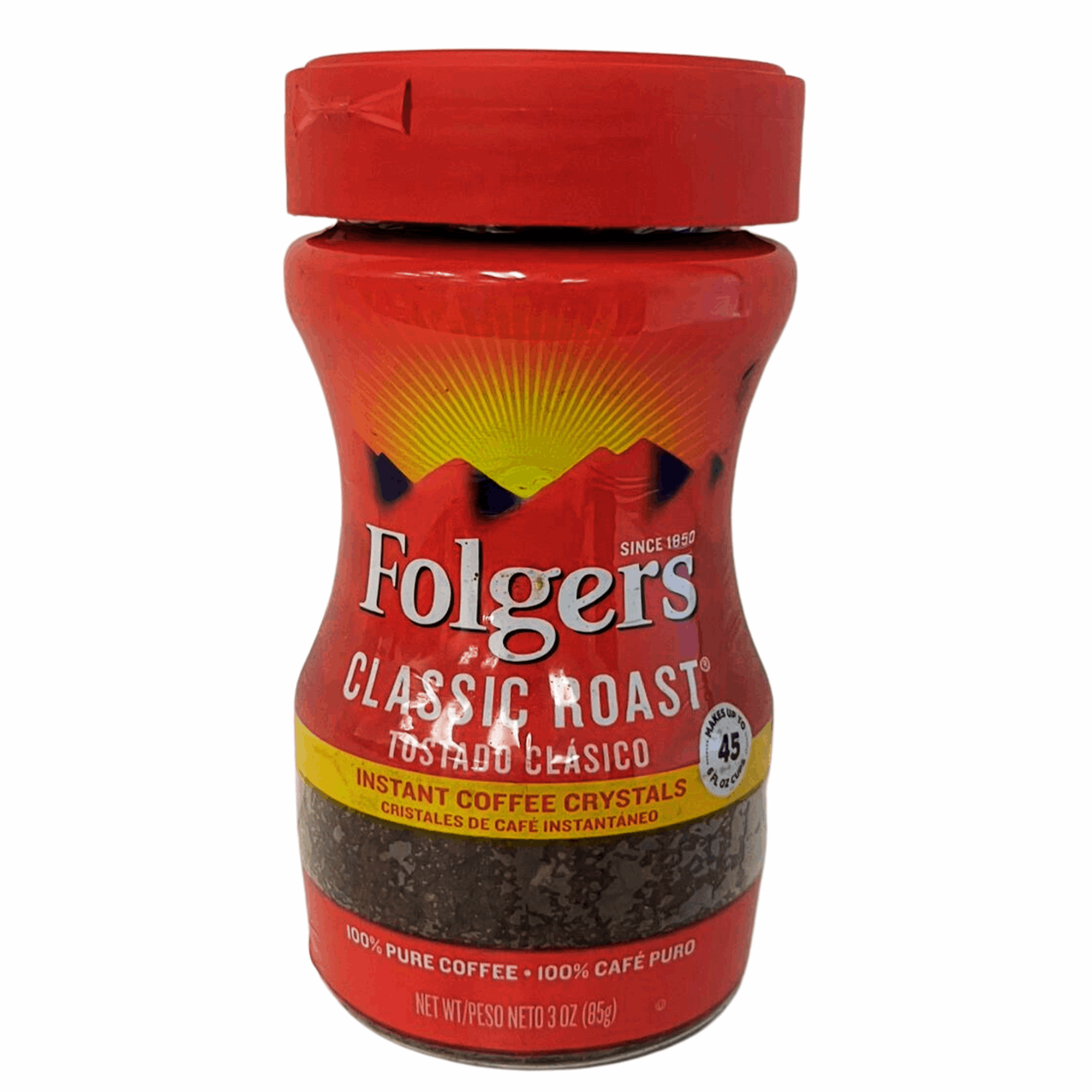 Folgers Regular Instant Coffee 3oz