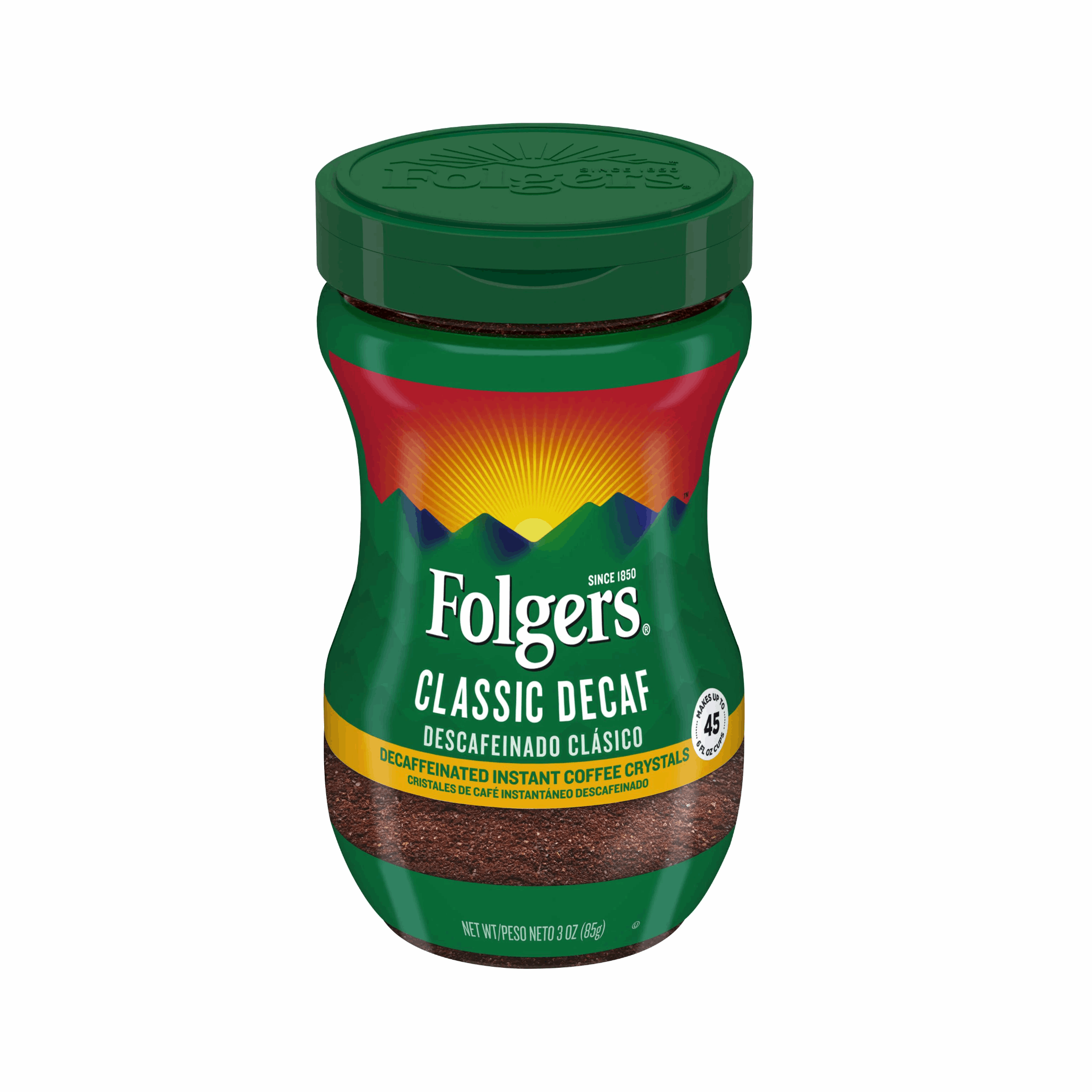 Folgers Decaf Instant Coffee 3oz