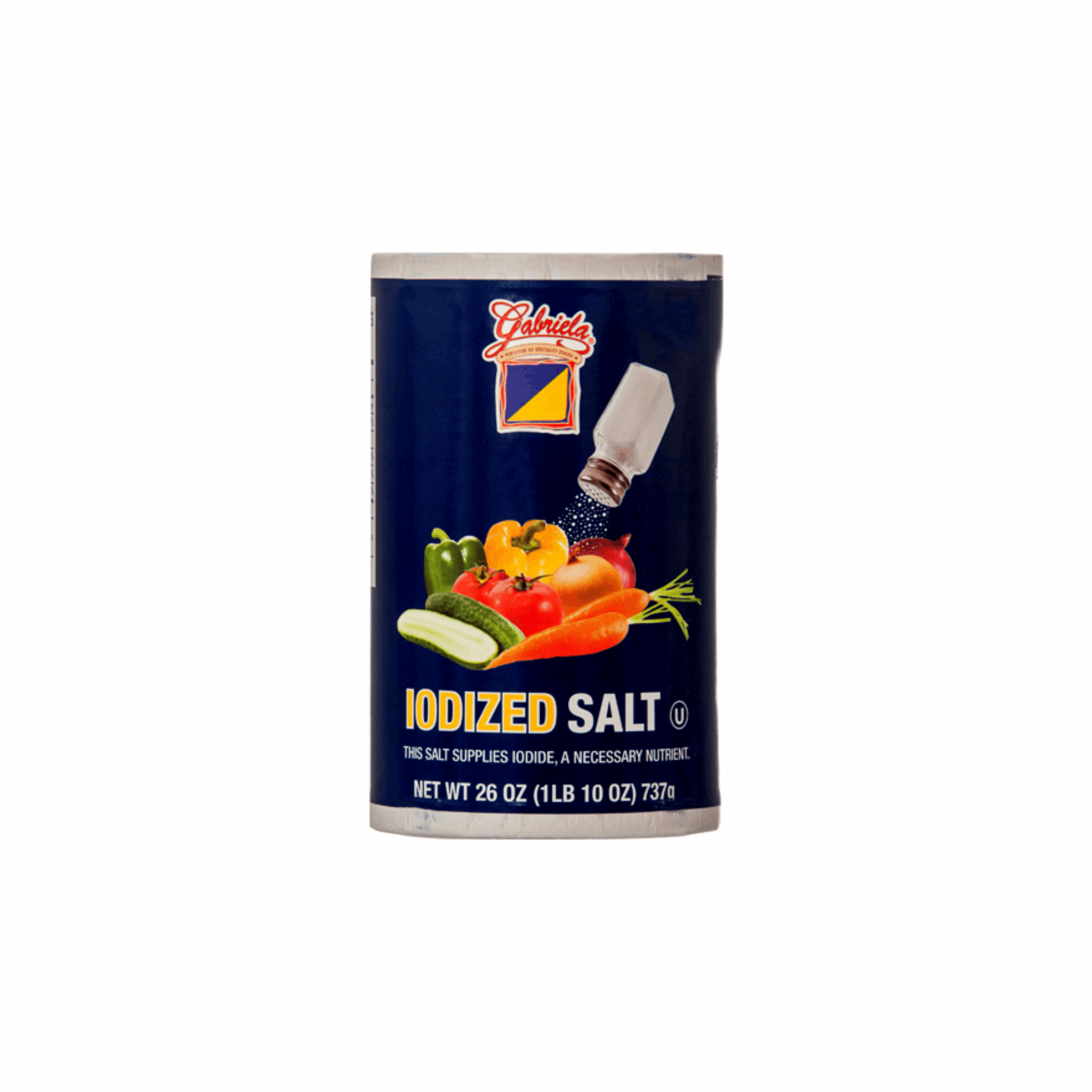 Gabriela Iodized Salt 26oz (Case of 24)