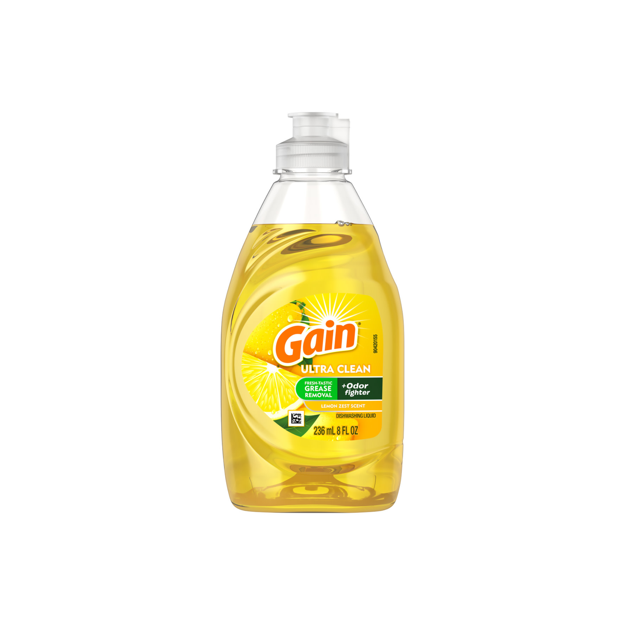 Gain Ultra Clean Lemon Zest Liquid Dish Detergent 8oz