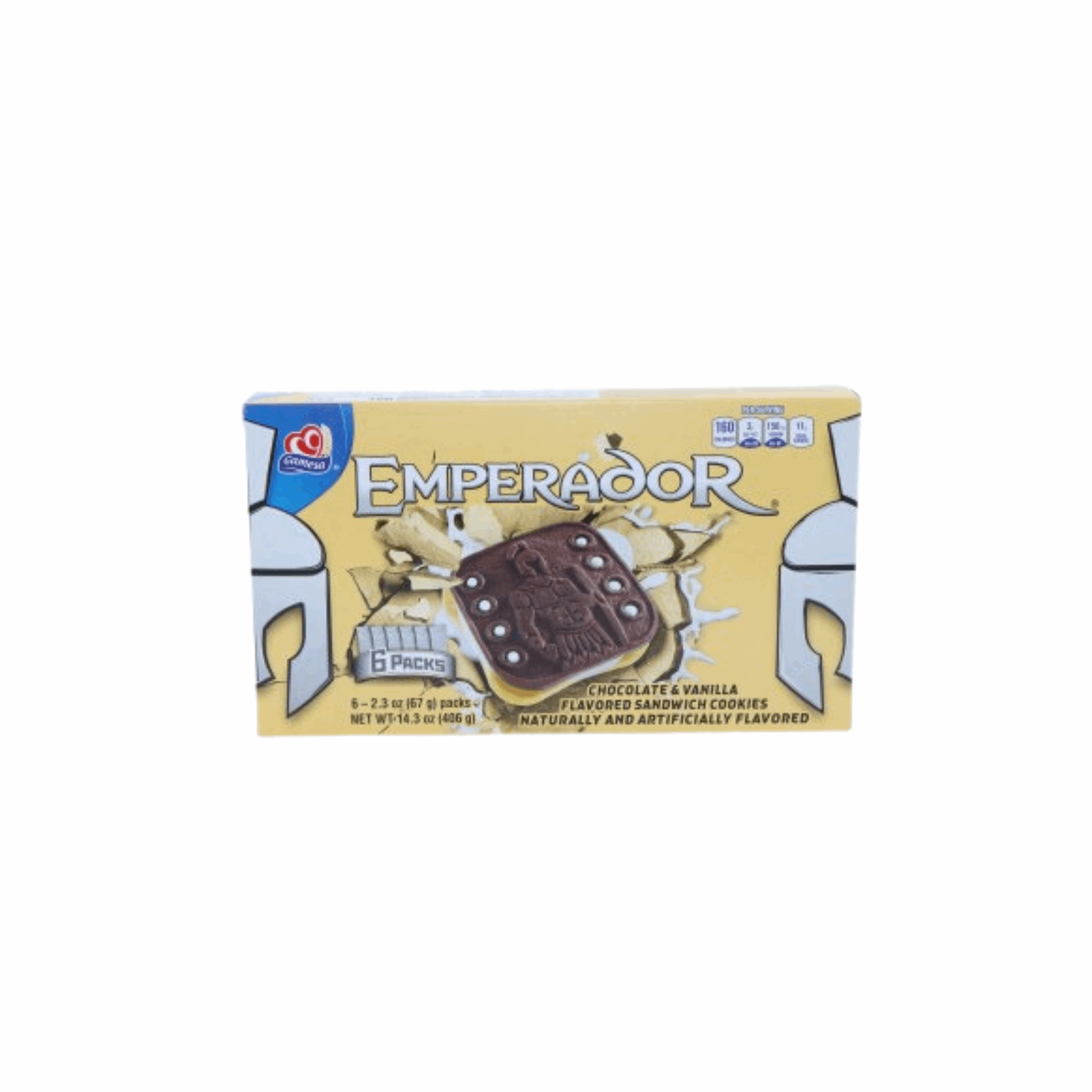 Gamesa Emperador Chocolate & Vanilla 6ct (Case of 12)