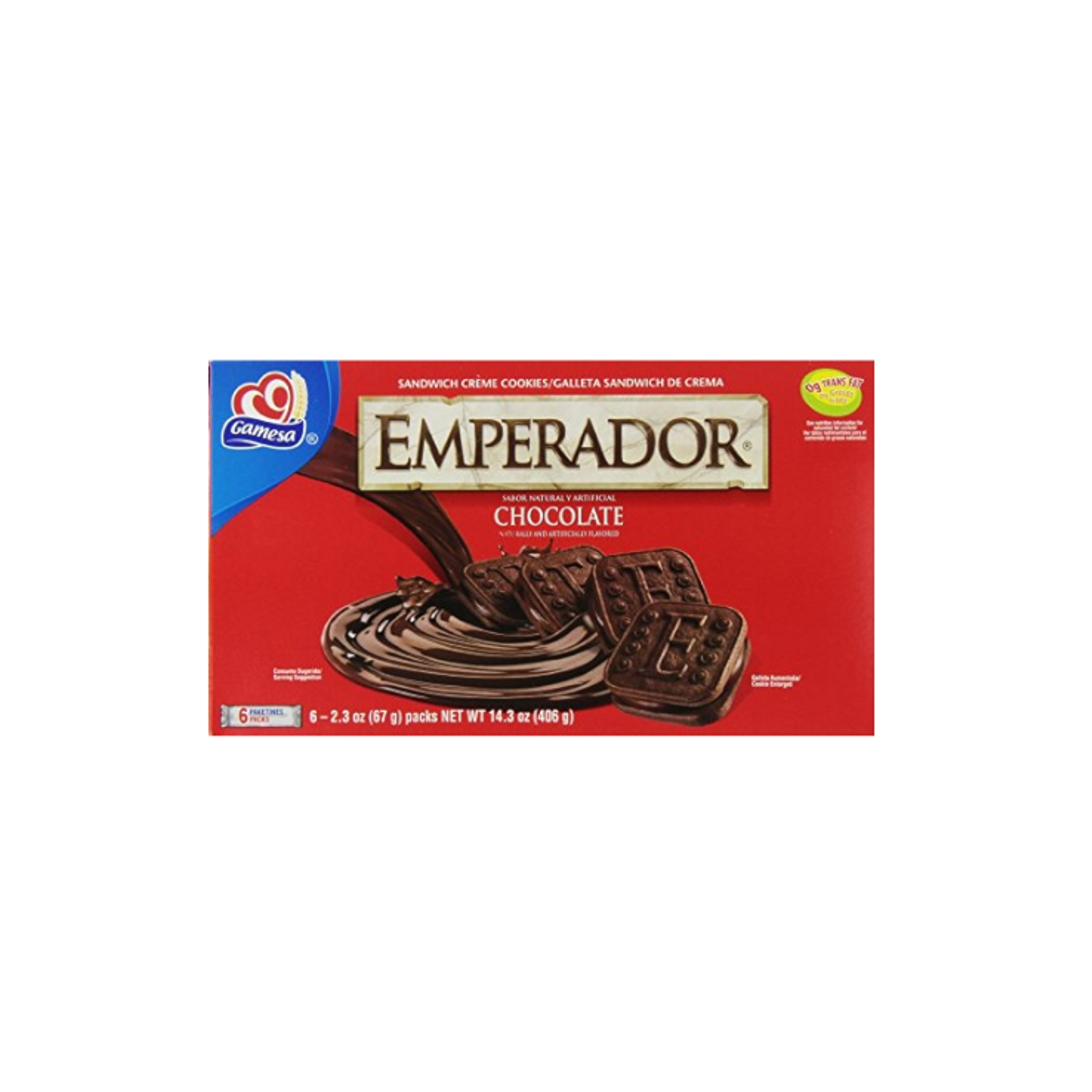 Gamesa Emperador Chocolate Cookies 6ct