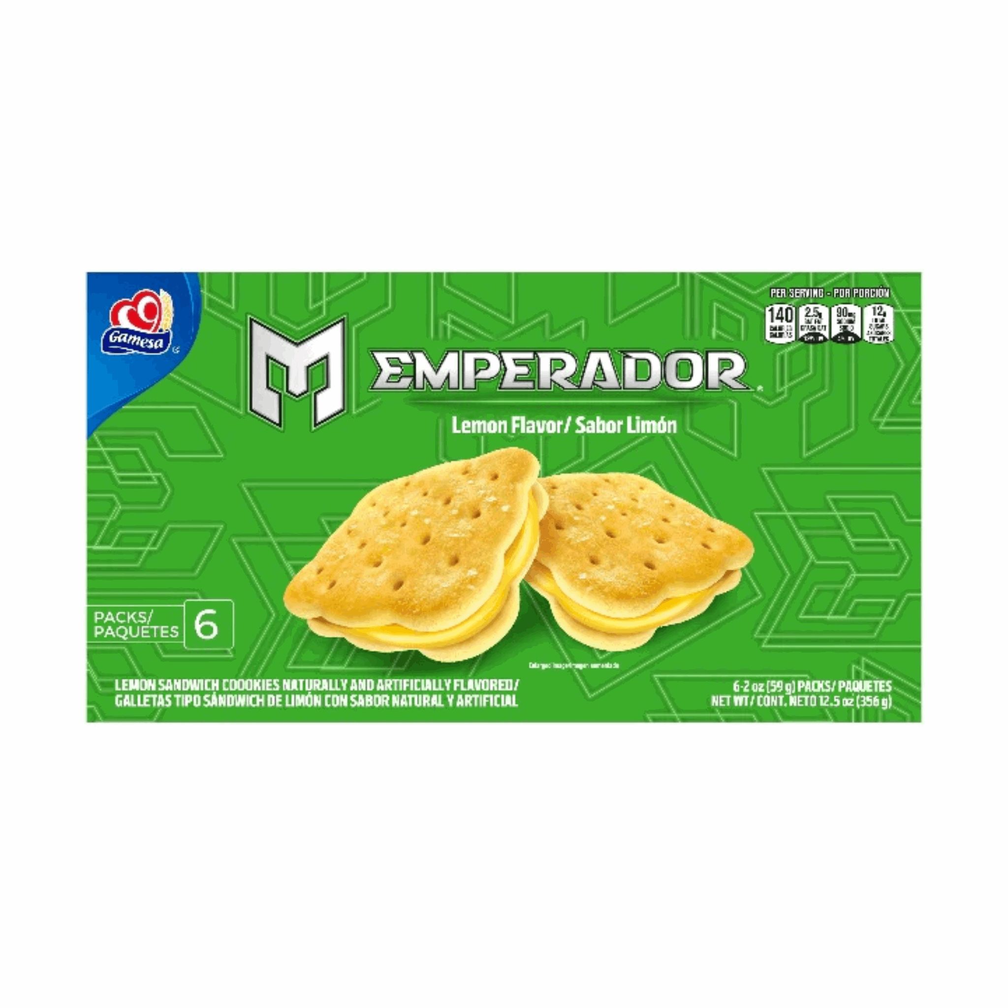 Gamesa Emperador Lemon Cookies 12ct