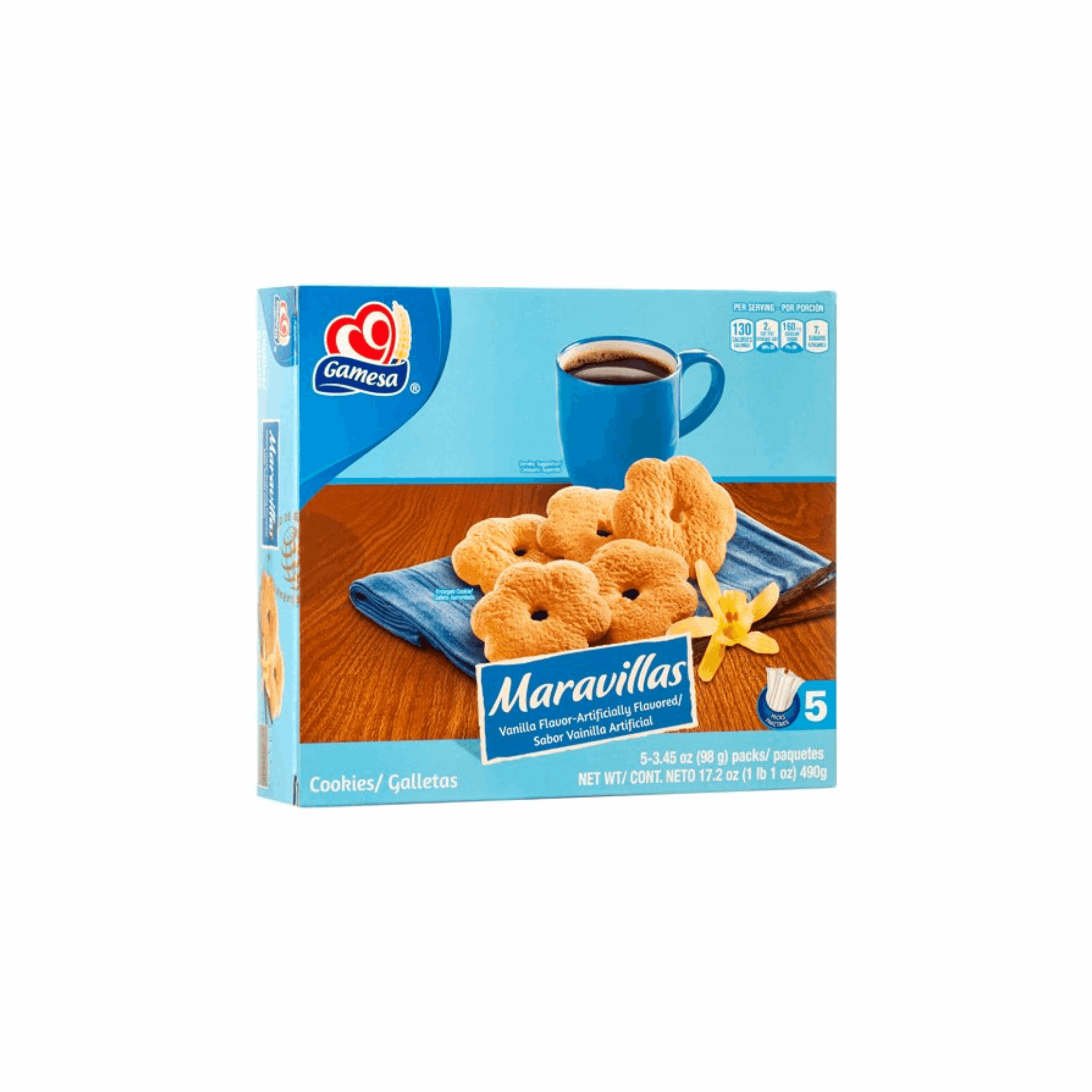 Gamesa Marauillas Cookies 5ct (Case of 8)