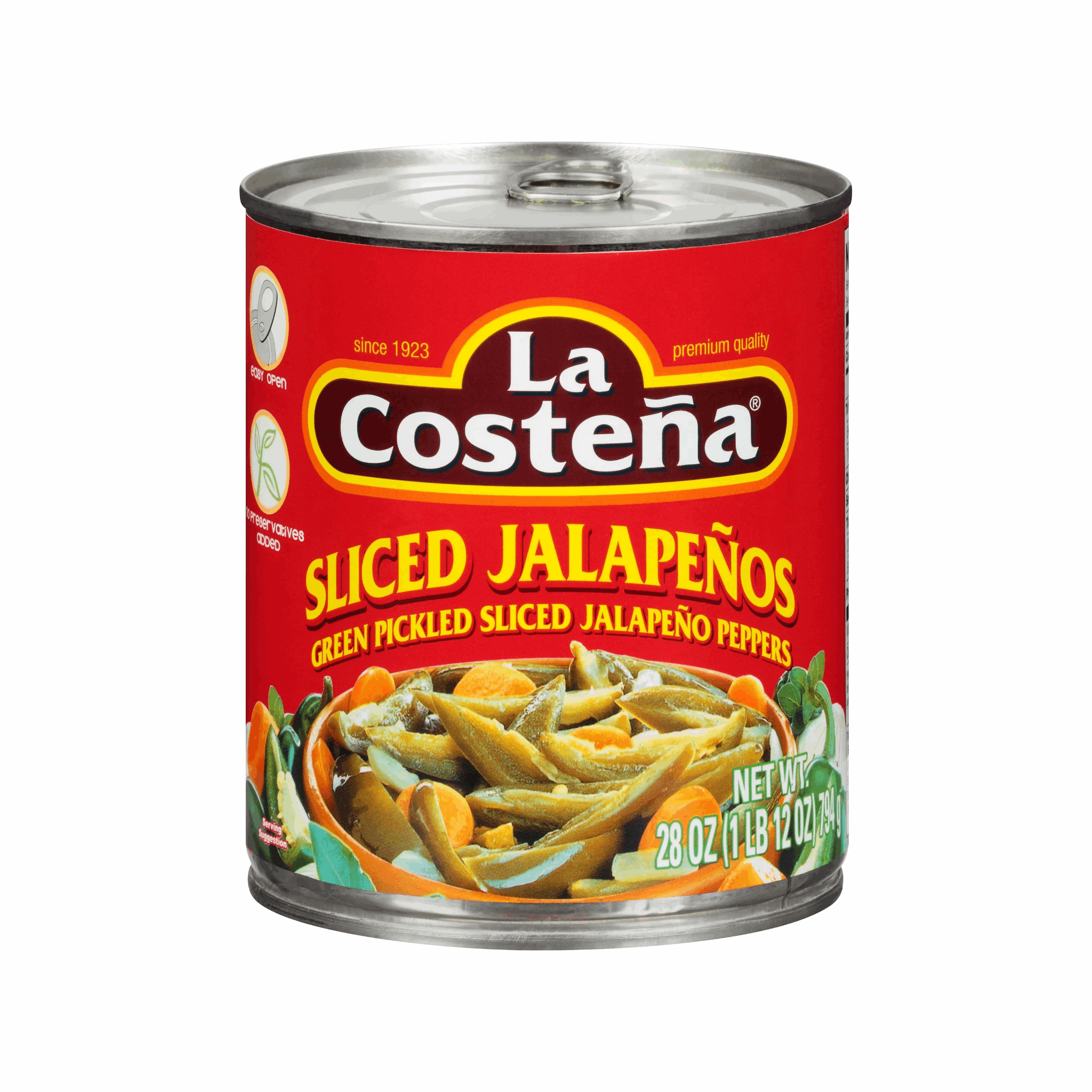 La Costena Sliced Jalapenos 28oz (Case of 12)