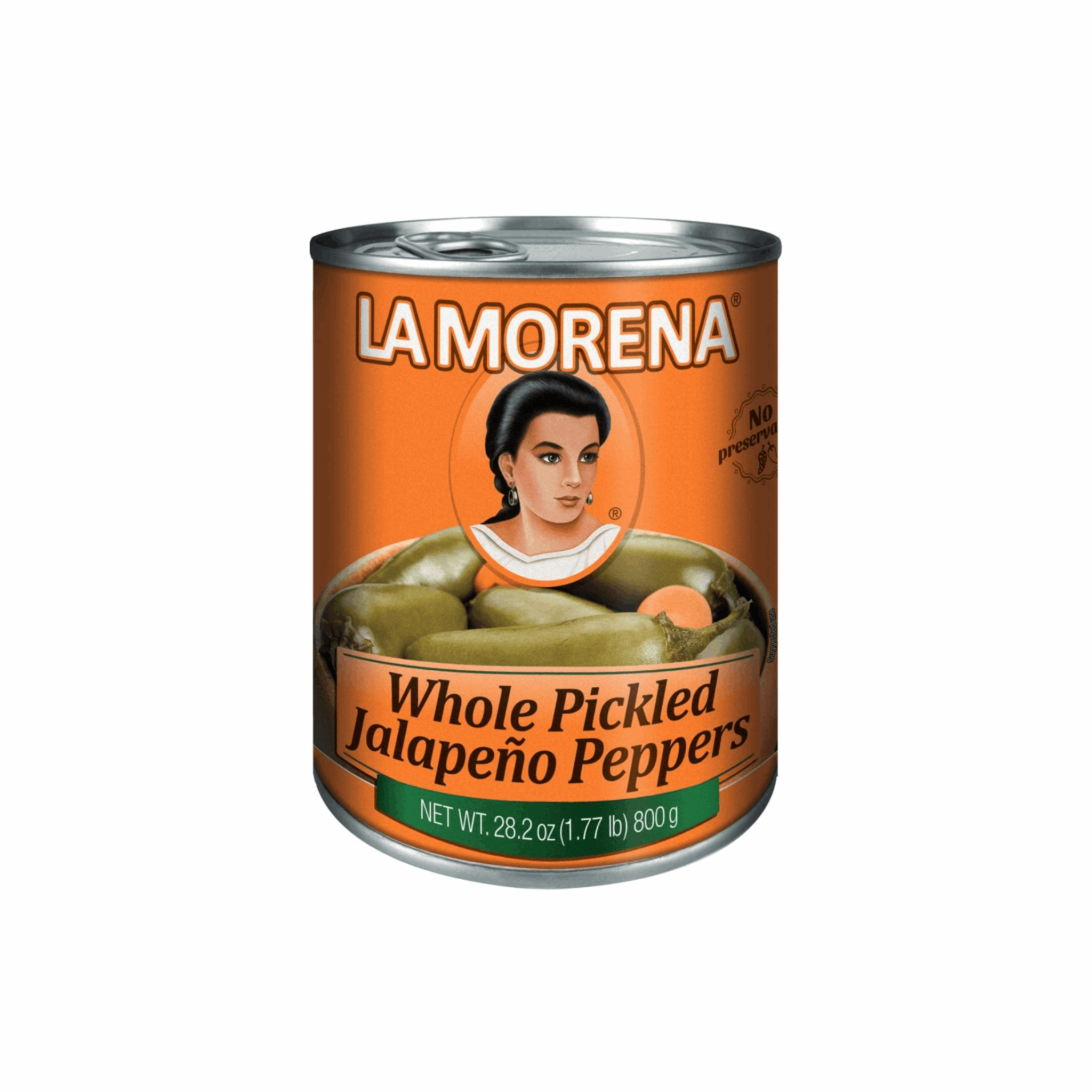 La Morena Whole Jalapeno 28.2oz (Case of 12)