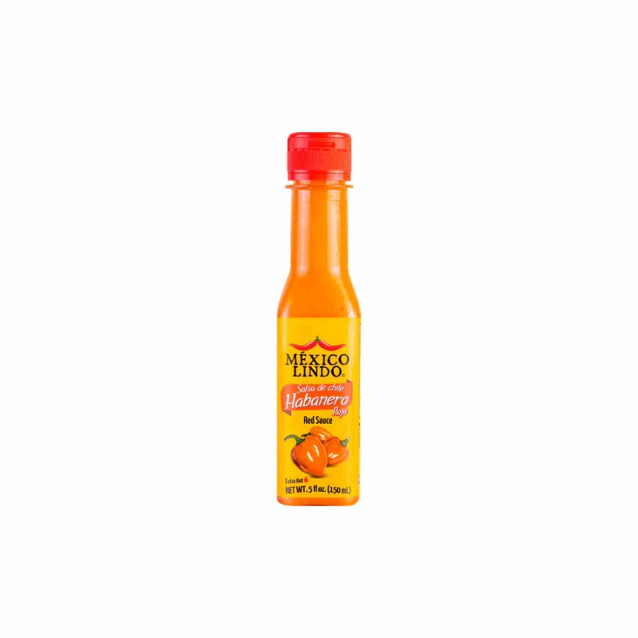 Mexico Lindo Salsa Habanero Red Sauce 5oz (Case of 12)