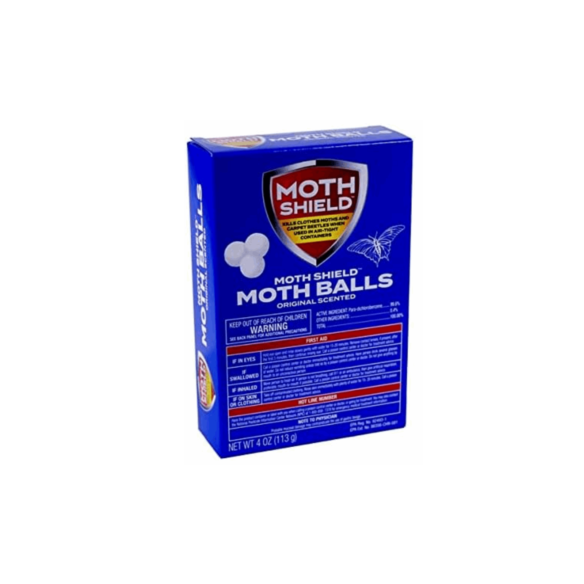 Moth Shield Moth Balls 4oz (Case of 24)
