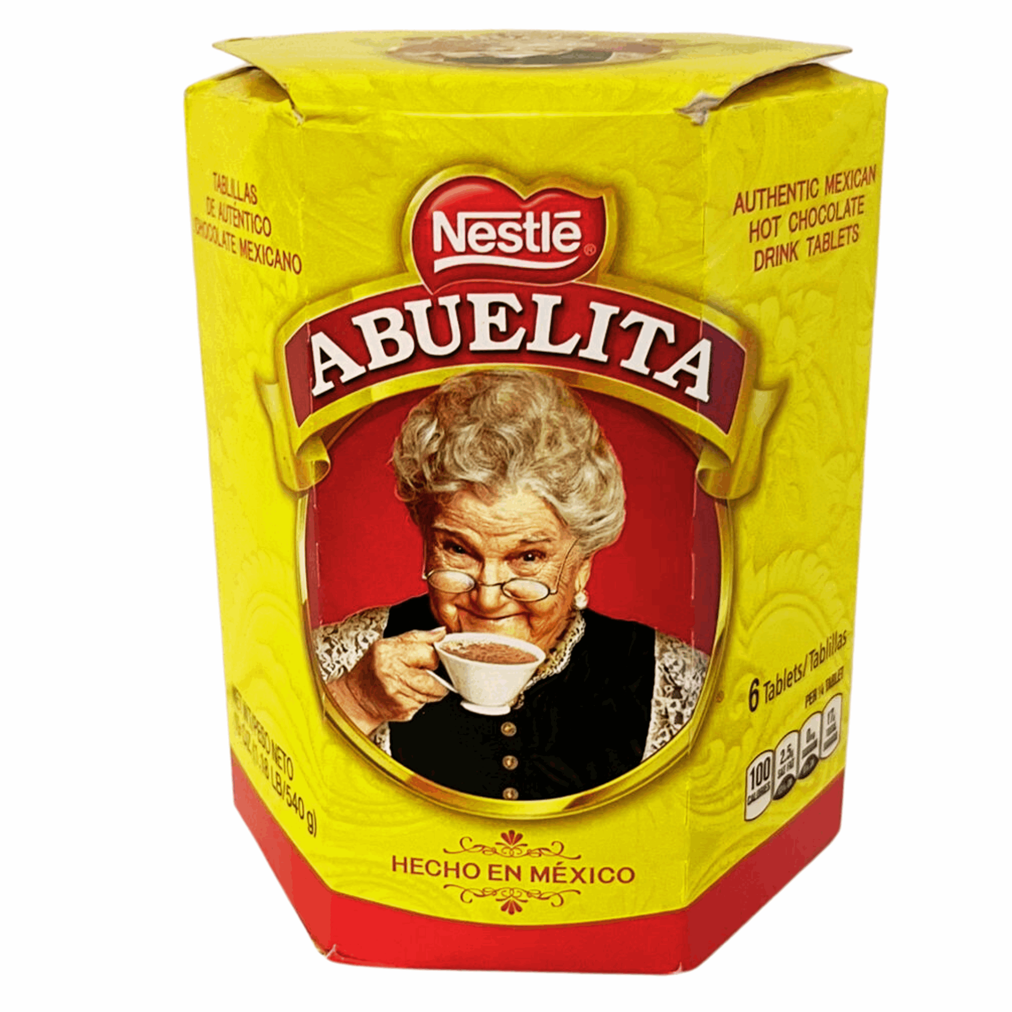 Nestle Abuelita Chocolate Tablets (Mexican Hot Chocolate) 6 Tablets, 500g (Case of 12)