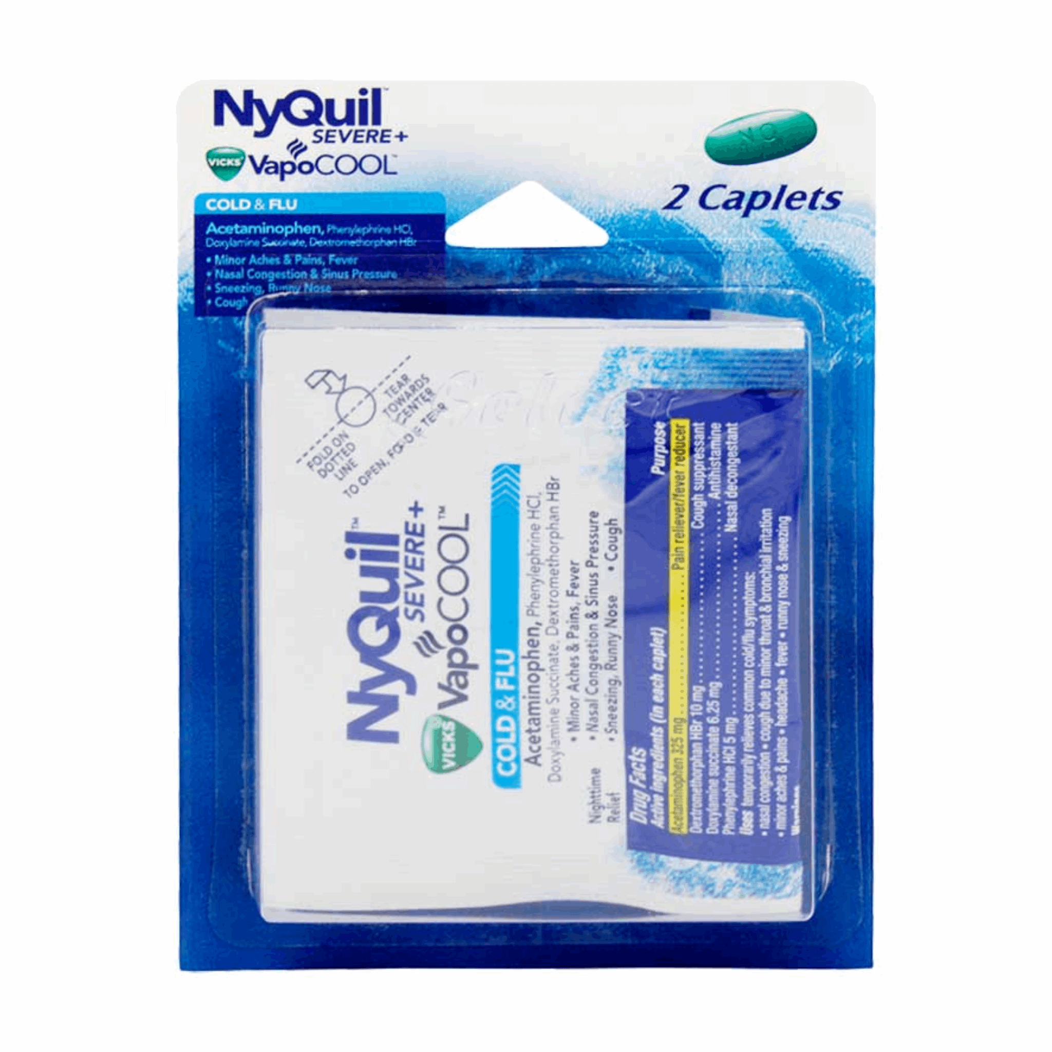 NyQuil Cold & Flu 2 Caplets (Case of 12)