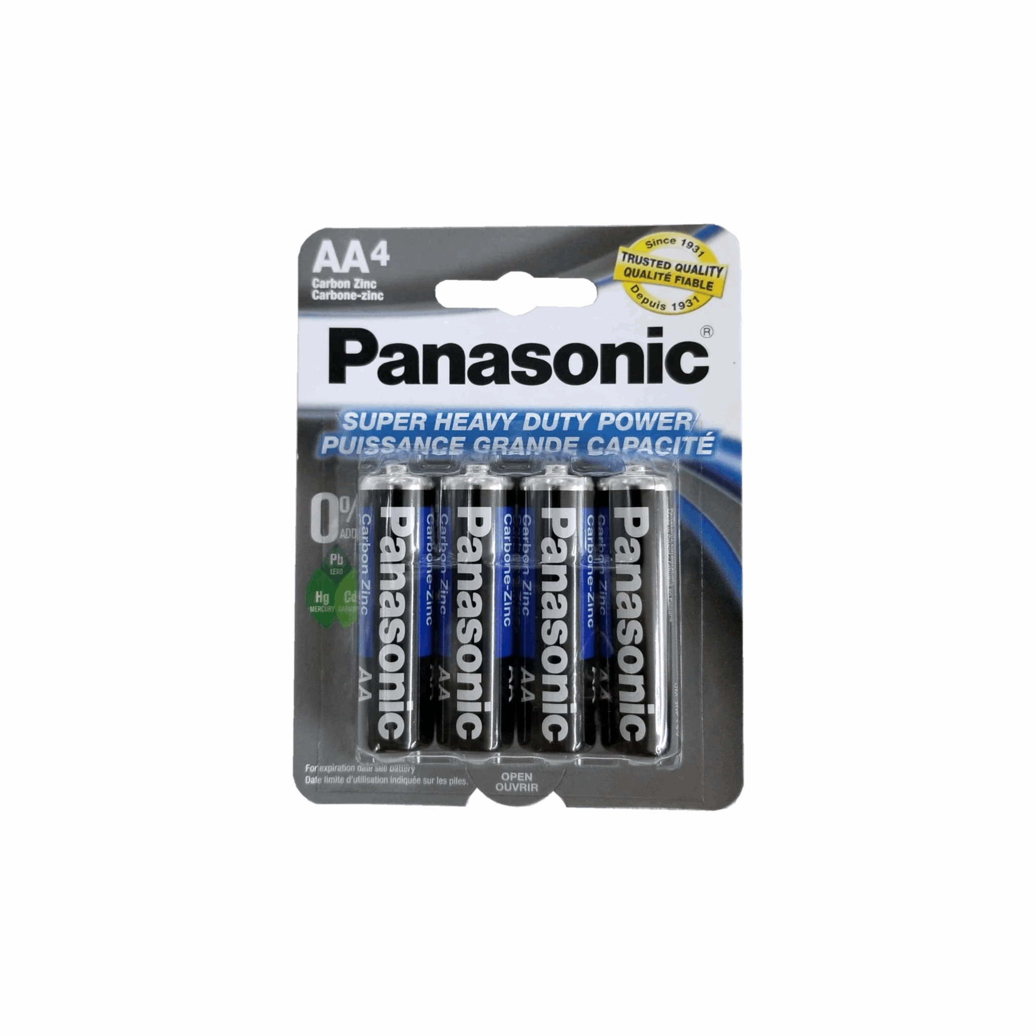 Panasonic AA Batteries 4-Pack (Case of 12)