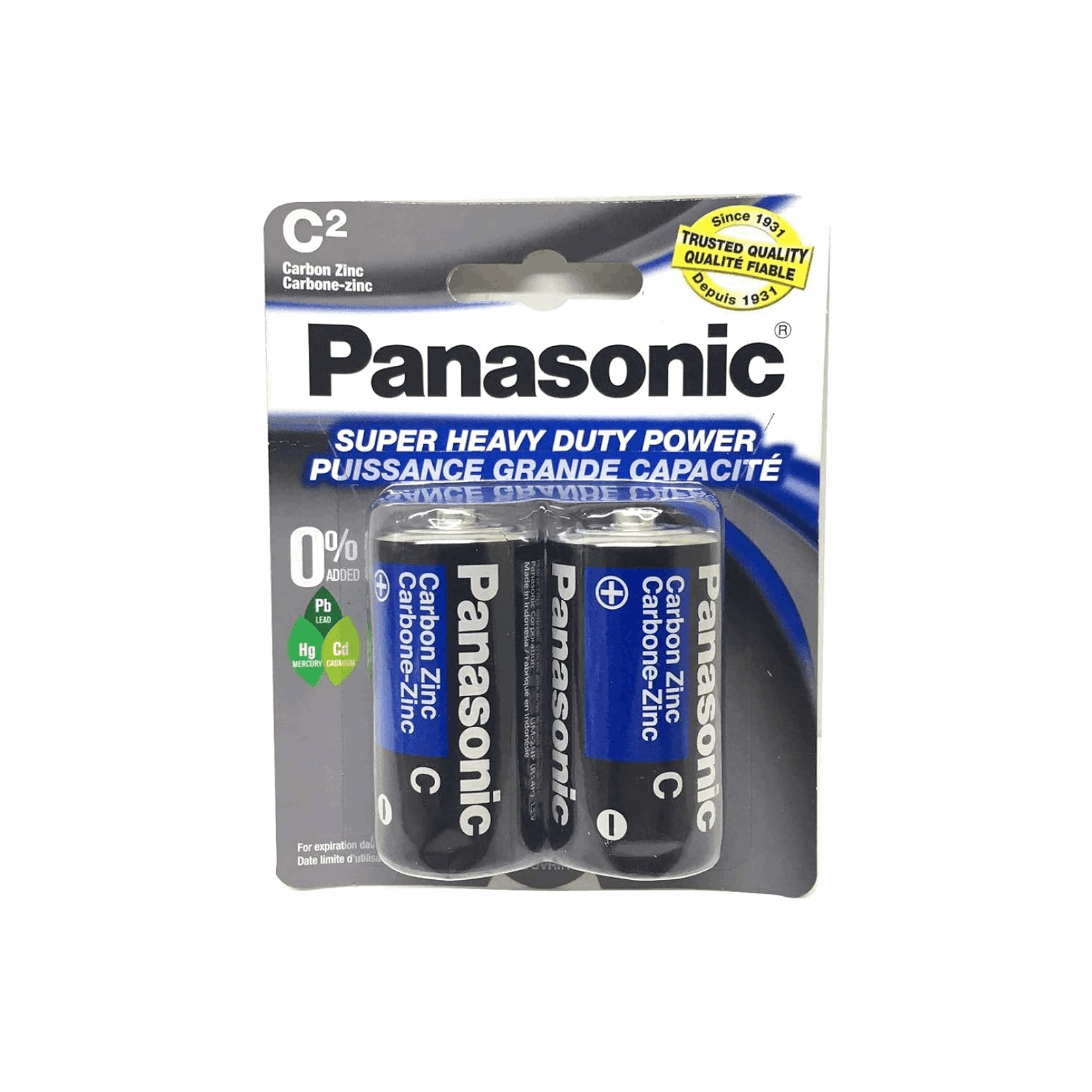 Panasonic C Batteries 2-Pack (Case of 12)