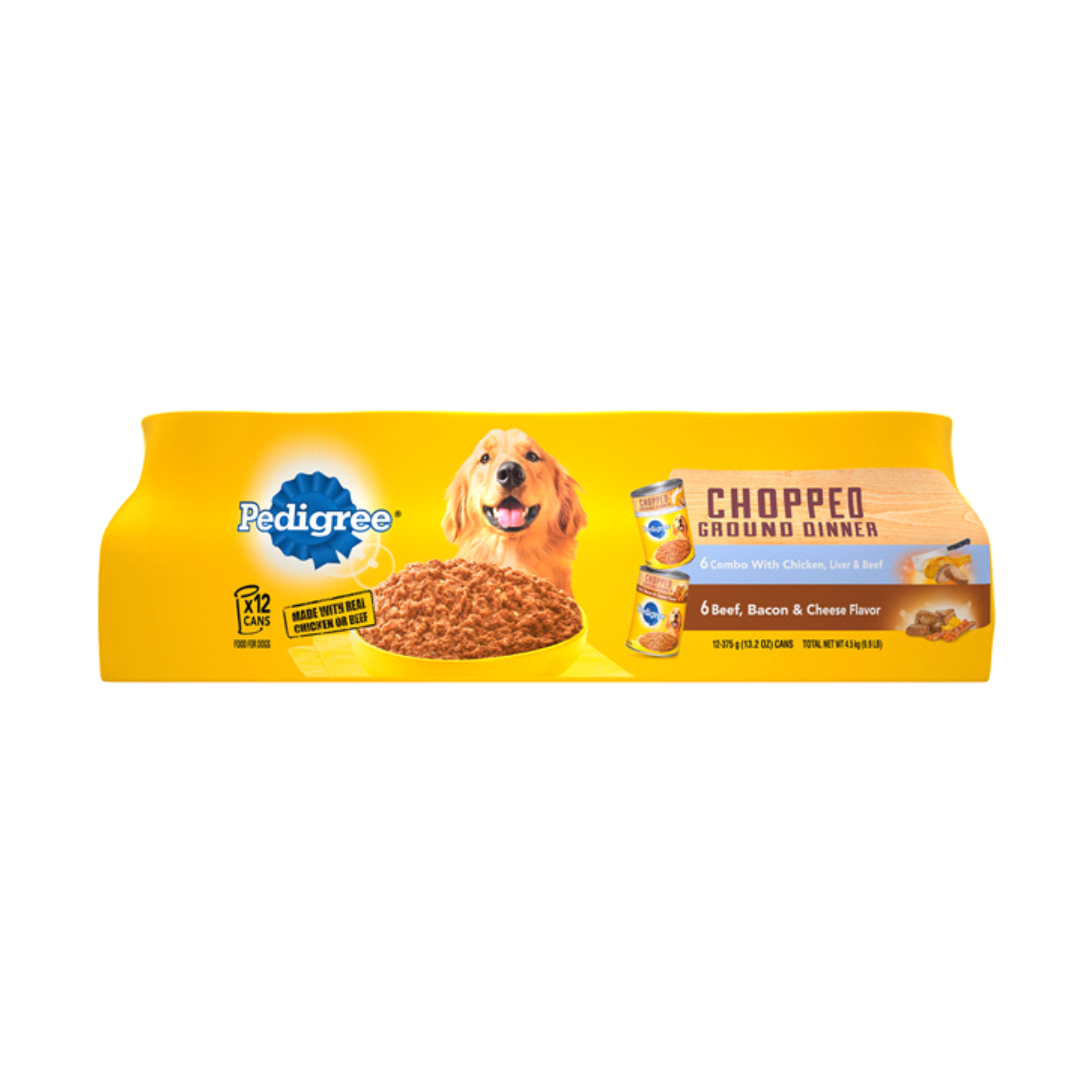 Pedigree Chopped Ground Dinner Combo Chicken, Liver & Beef 13.2oz