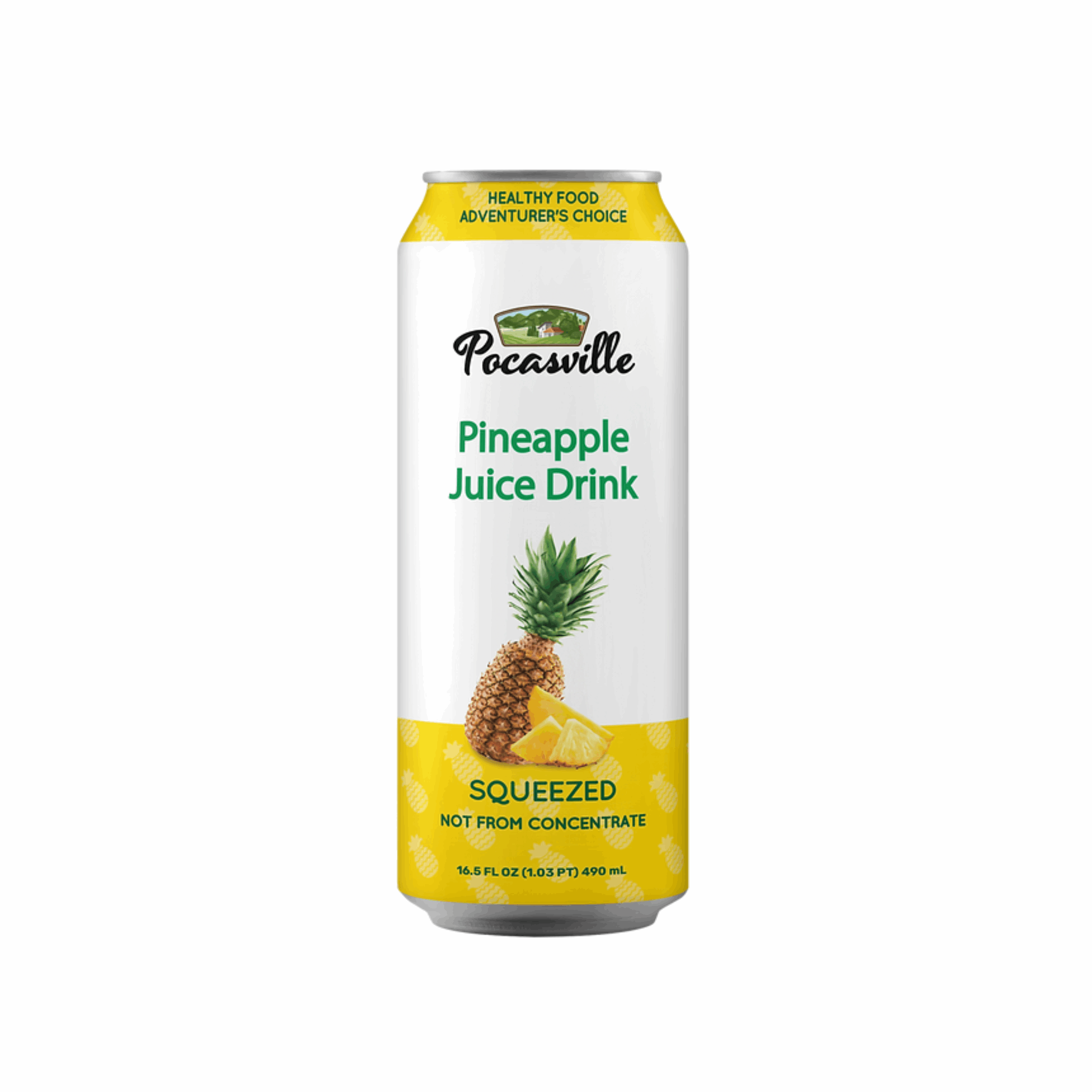 Pocasville Pineapple Juice 16.5oz (Case of 12)