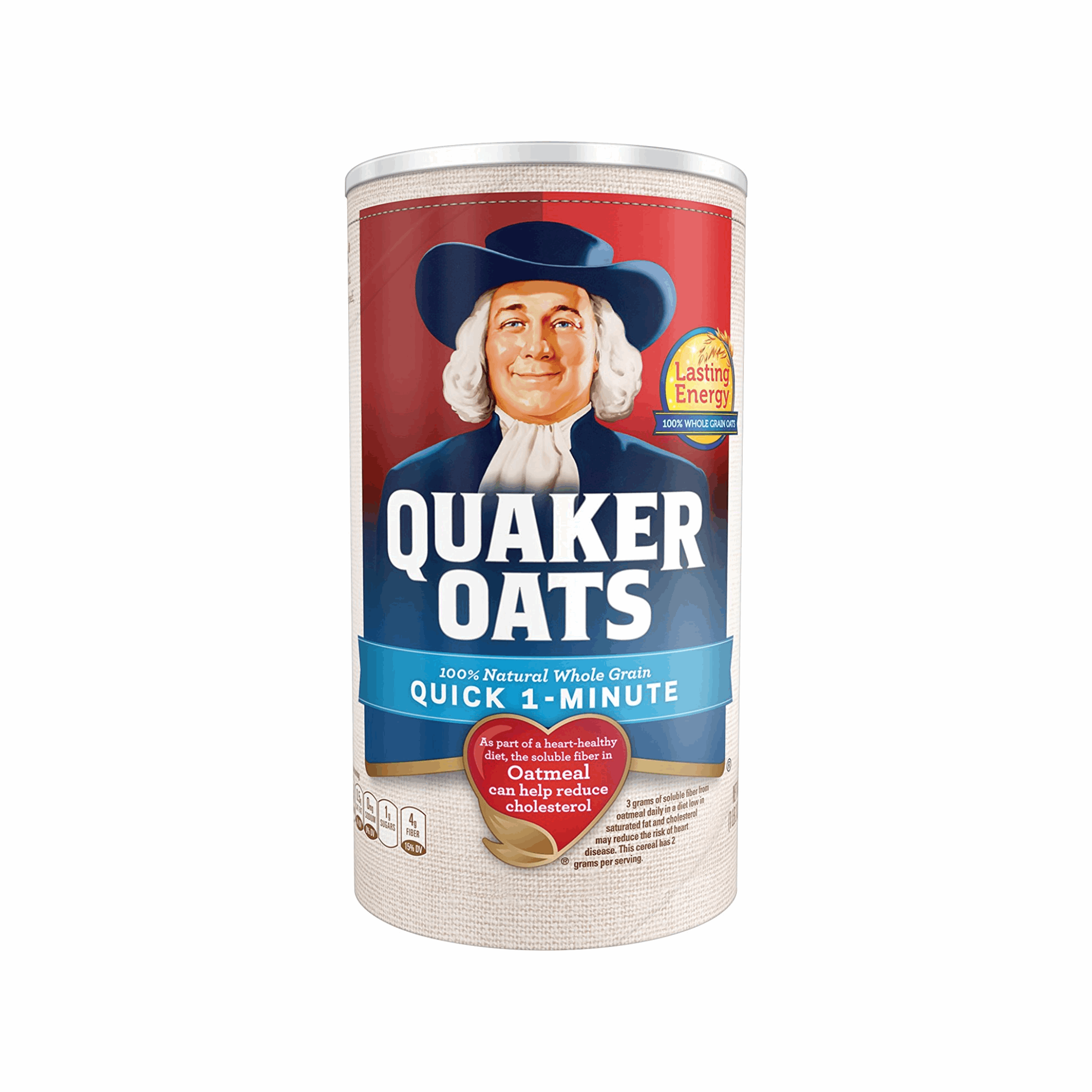 Quaker Oats Whole Grain Quick 1-Minute Oats 18 Oz (Case of 12)