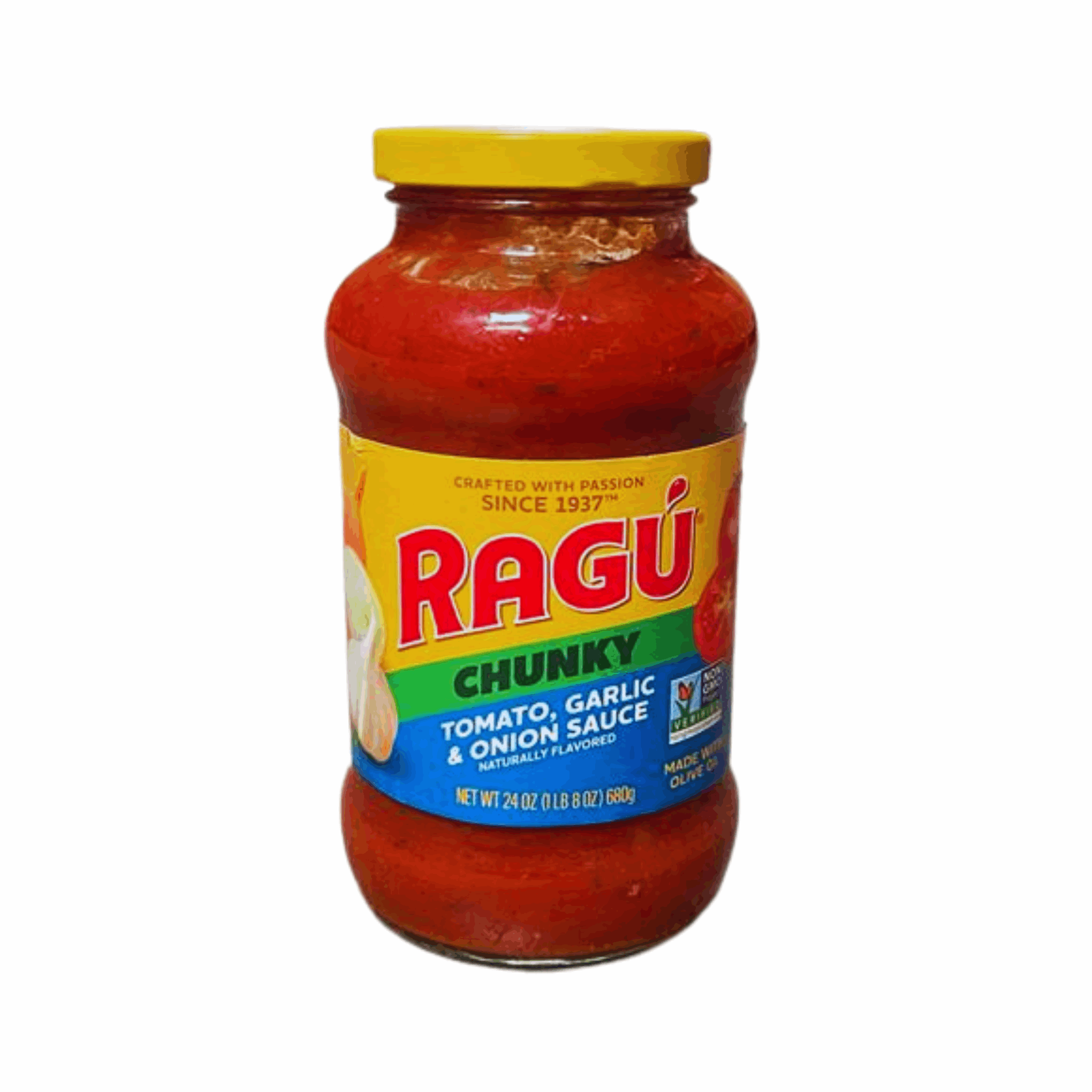 Ragu Chunky Tomato, Garlic and Onion Pasta Sauce 24oz (Case of 12)