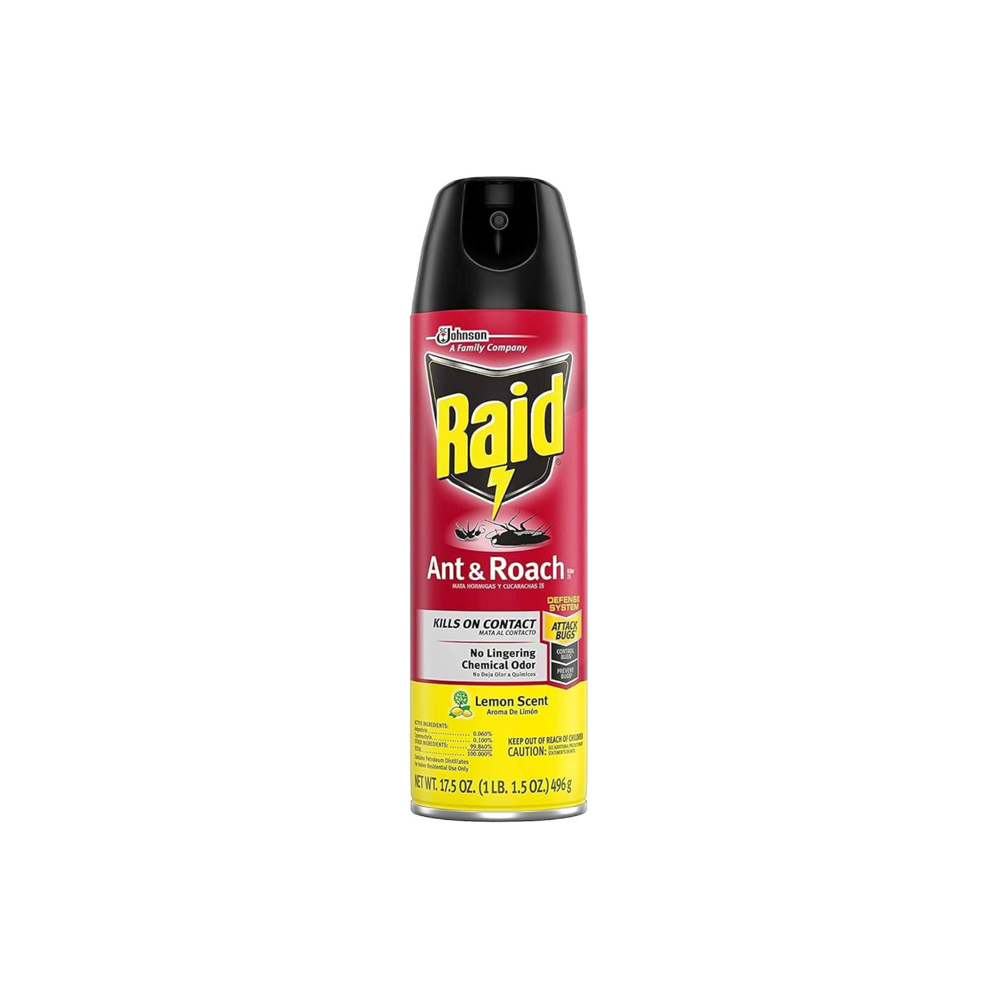 Raid Ant & Roach Killer Lemon Scent 17.5oz