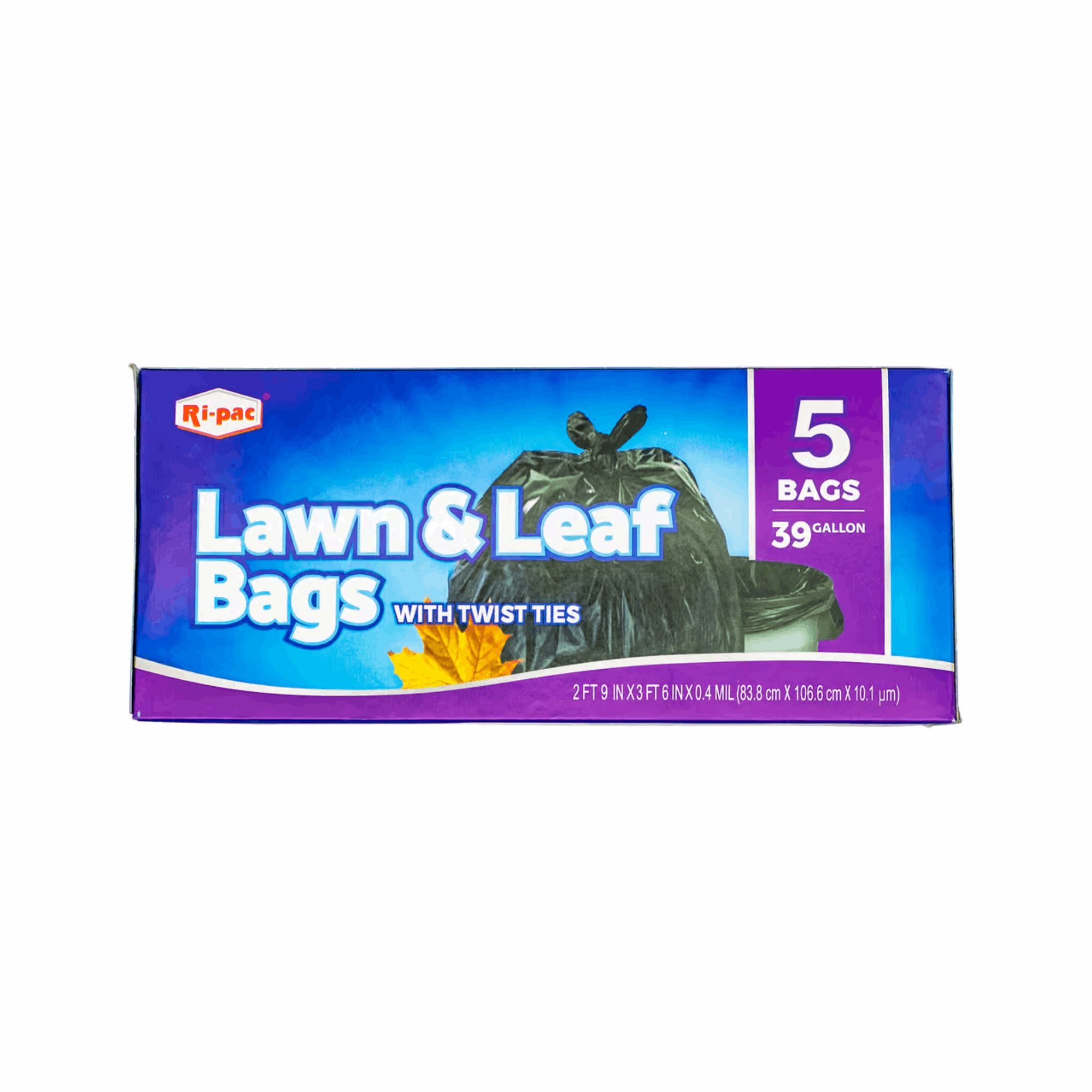 Ri-Pac Lawn & Leaf Bags 39 Gal 5ct (Case of 24)